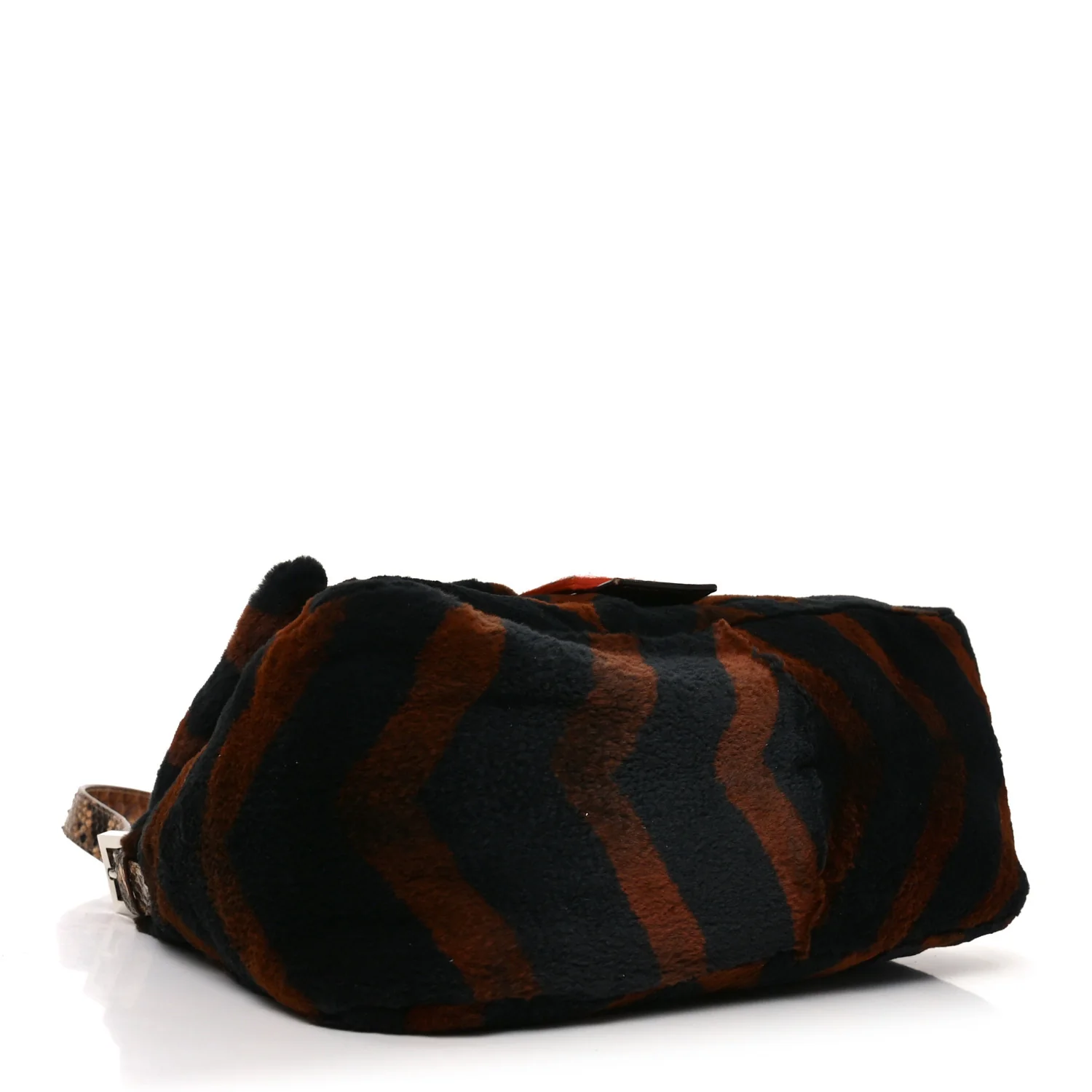 Mink Snakeskin Chevron Mama Baguette - Image 4