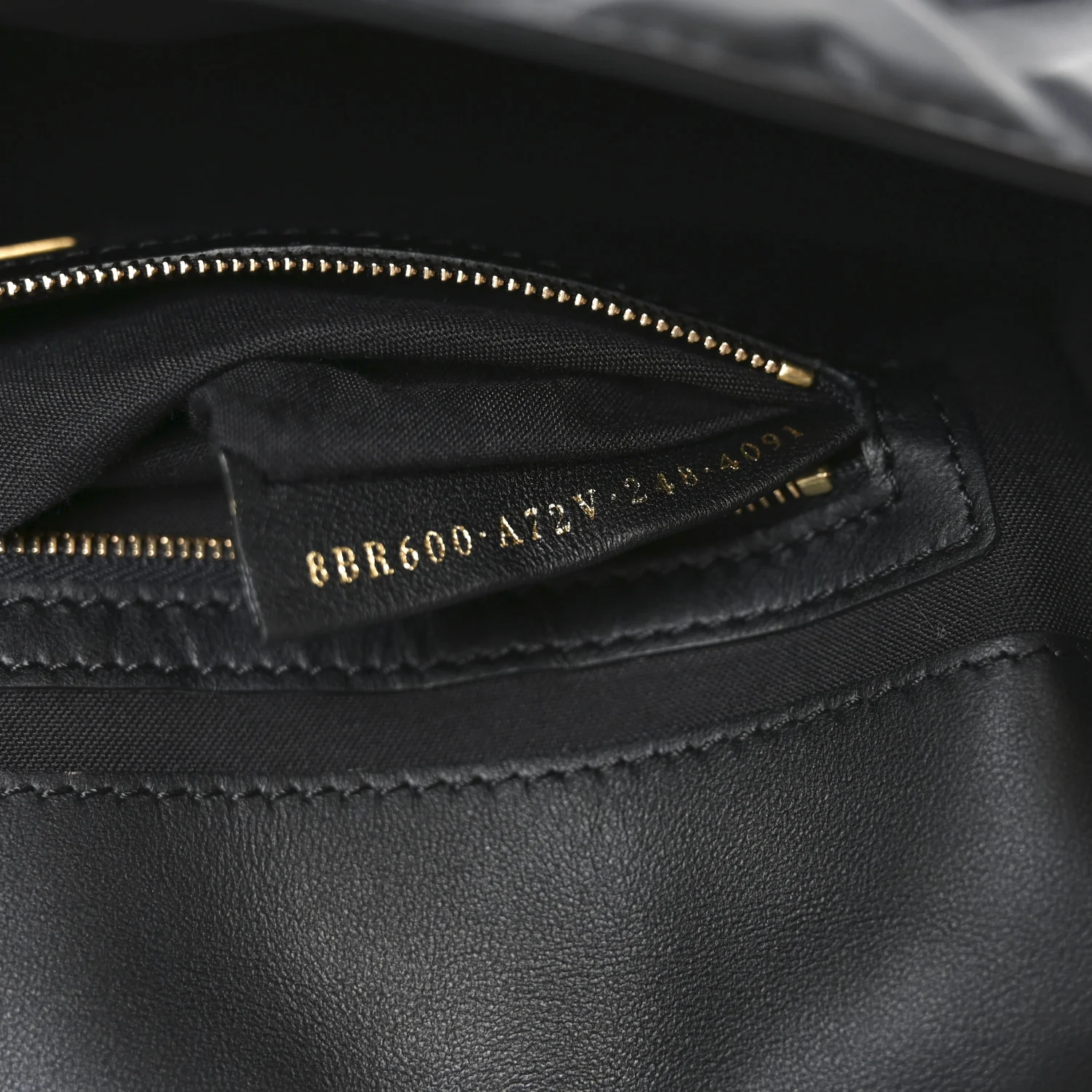 Nappa FF 1974 Embossed Baguette Black - Image 7