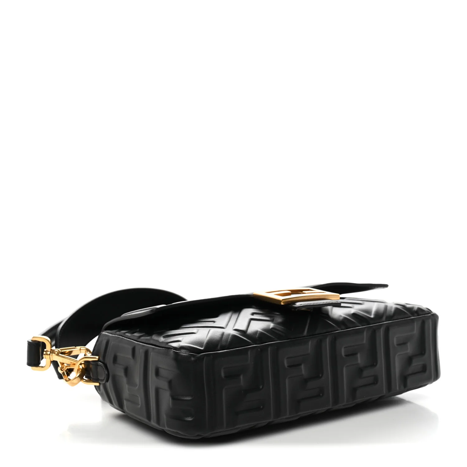 Nappa FF 1974 Embossed Baguette Black - Image 4