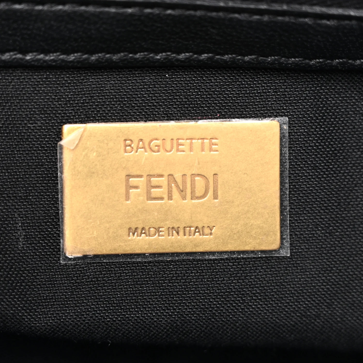 Nappa FF 1974 Embossed Baguette Black - Image 5