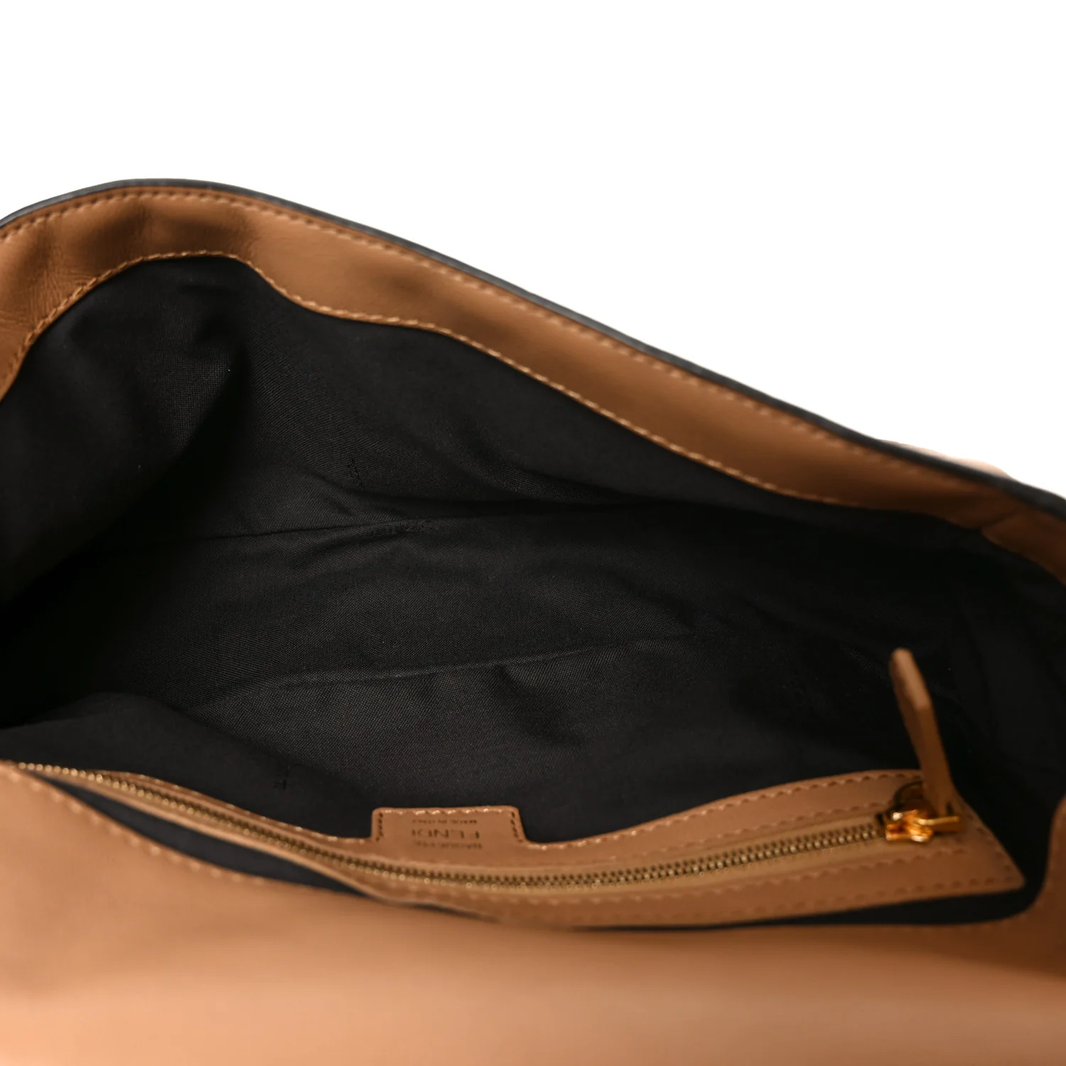 Nappa FF 1974 Embossed Baguette Miele Scuro - Image 5