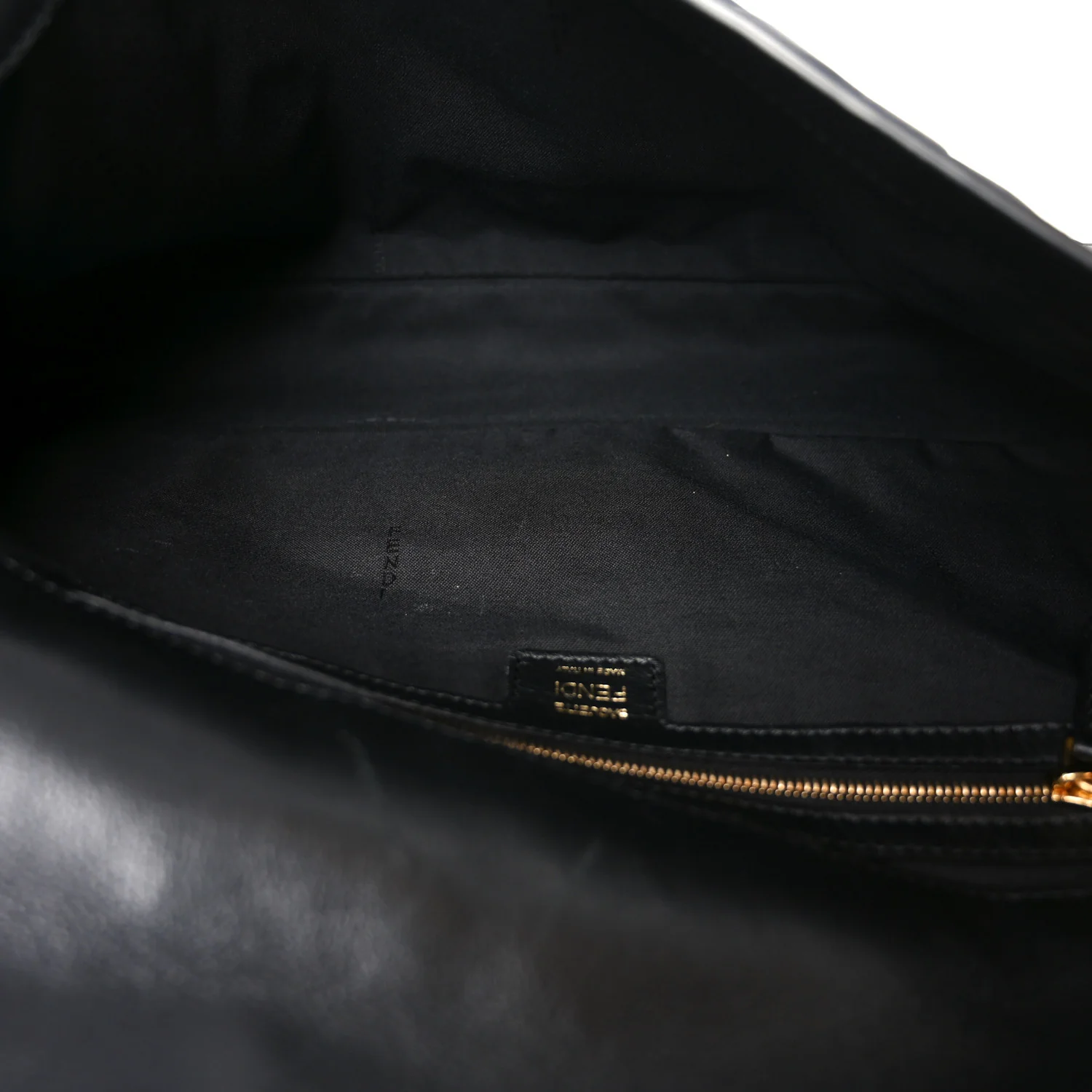 Nappa FF 1974 Embossed Large Baguette Black - Image 5