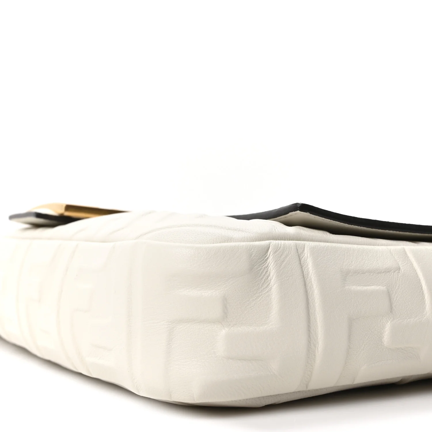 Nappa FF 1974 Embossed Large Baguette White - Image 10