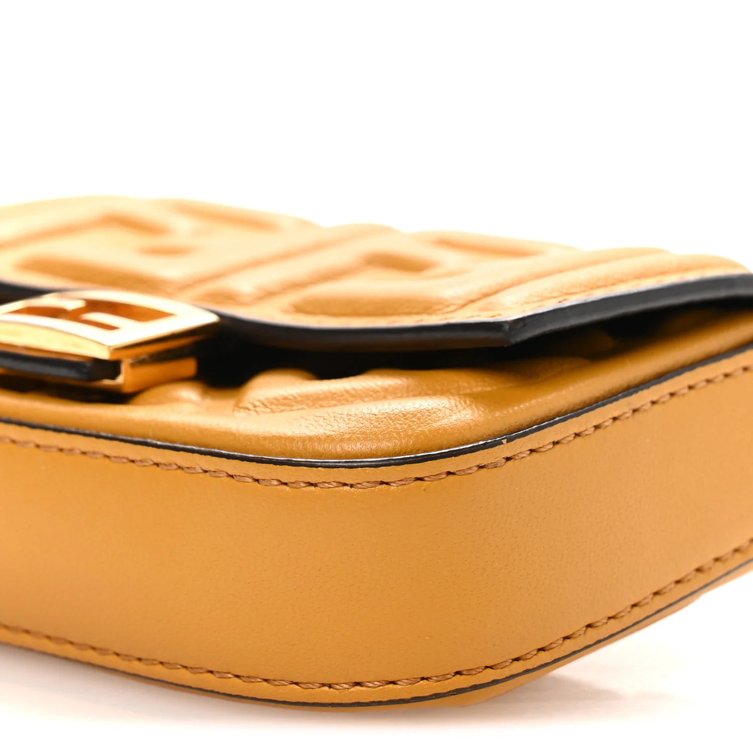 Nappa Matisse FF Embossed Nano Baguette Charm Zucca - Image 9