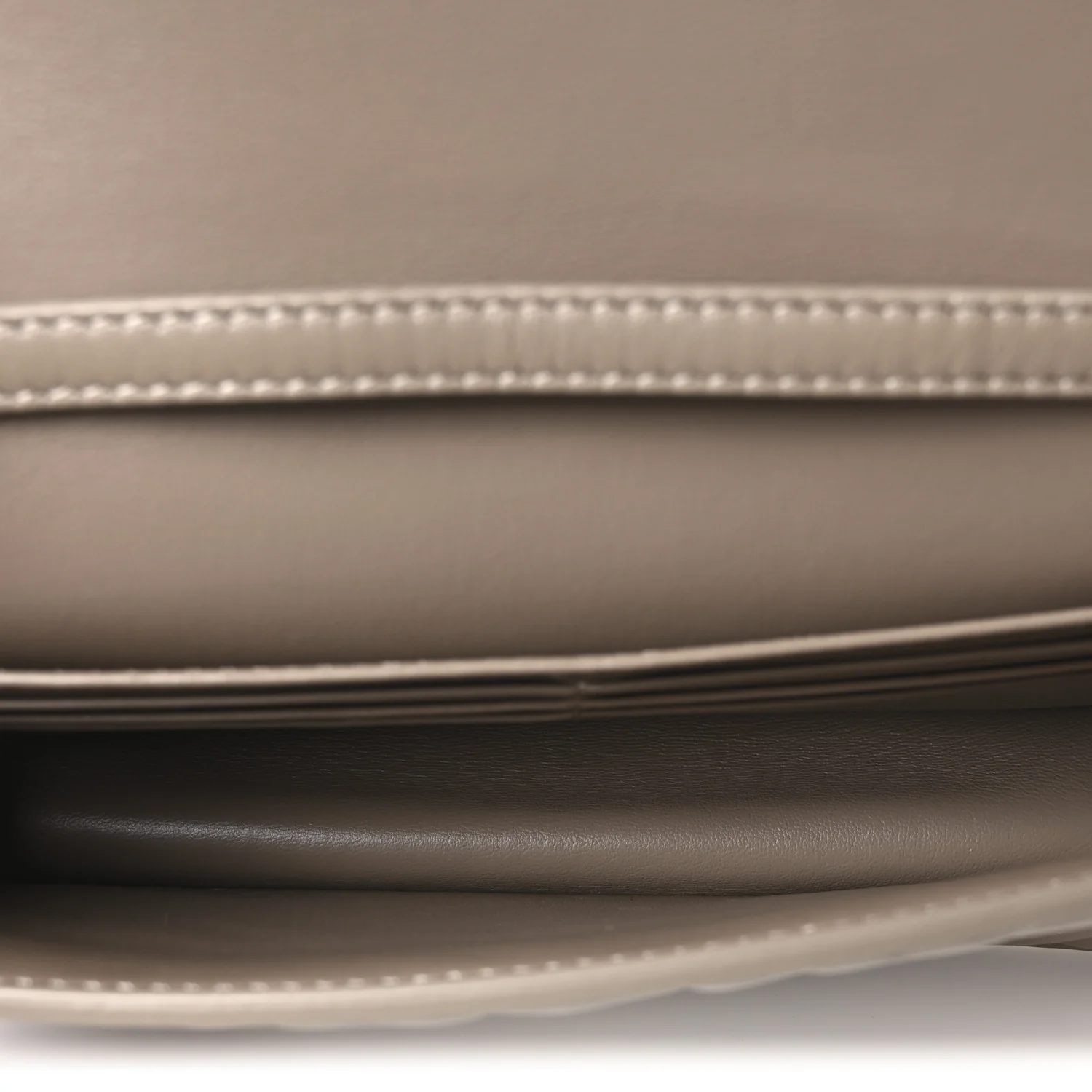 Nappa Matisse FF Embossed Wallet On Chain Baguette Grey - Image 5