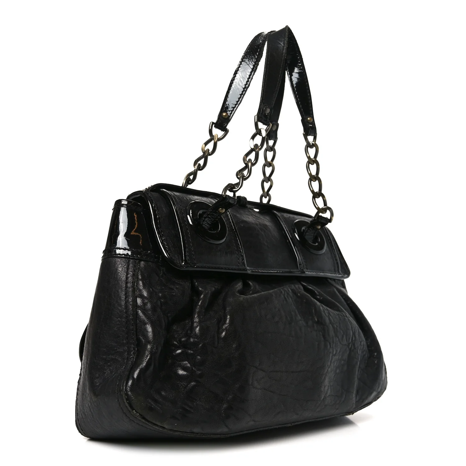 Nappa Patent B Bag Black - Image 3