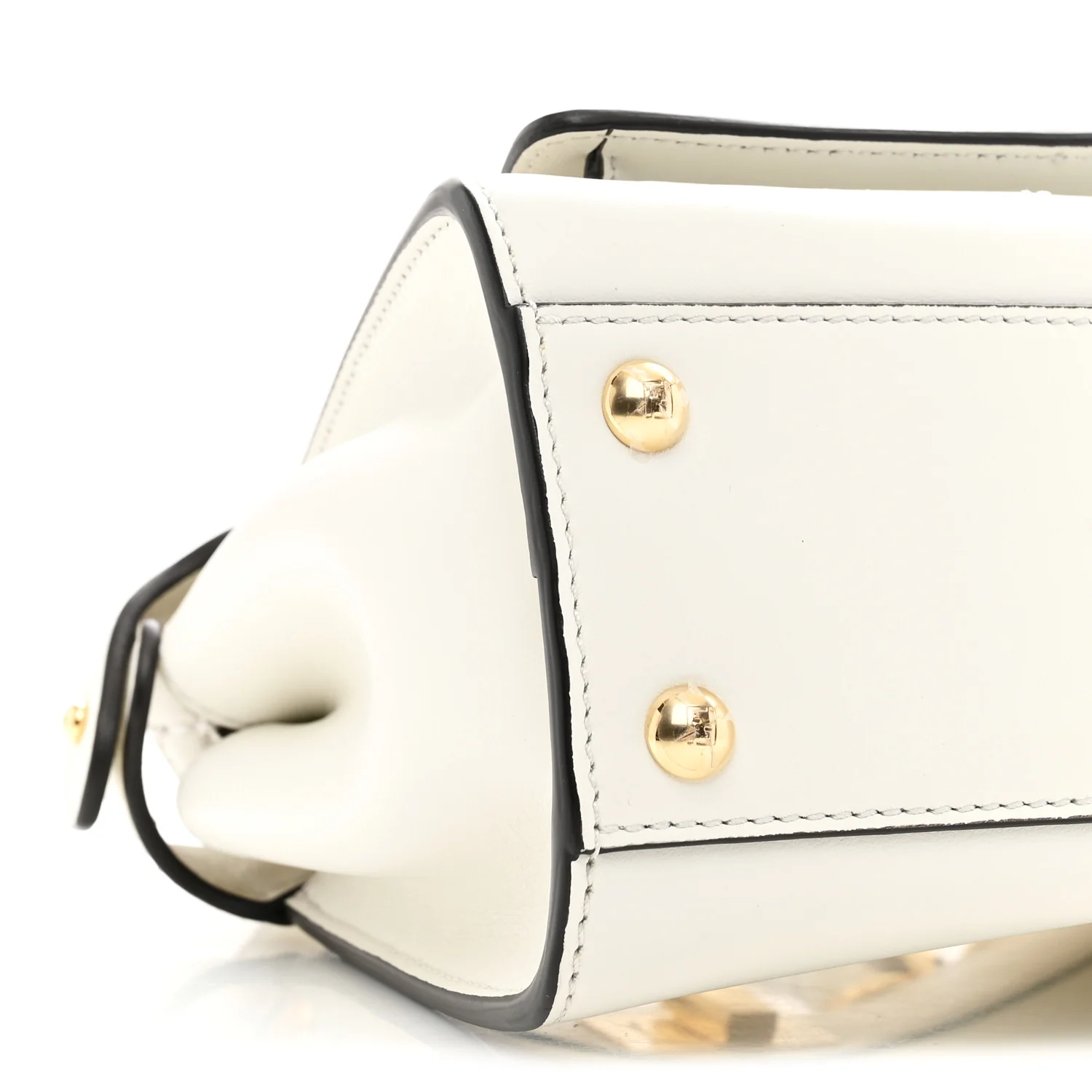 Nappa Pocket Mini Peekaboo Iconic Satchel White - Image 9