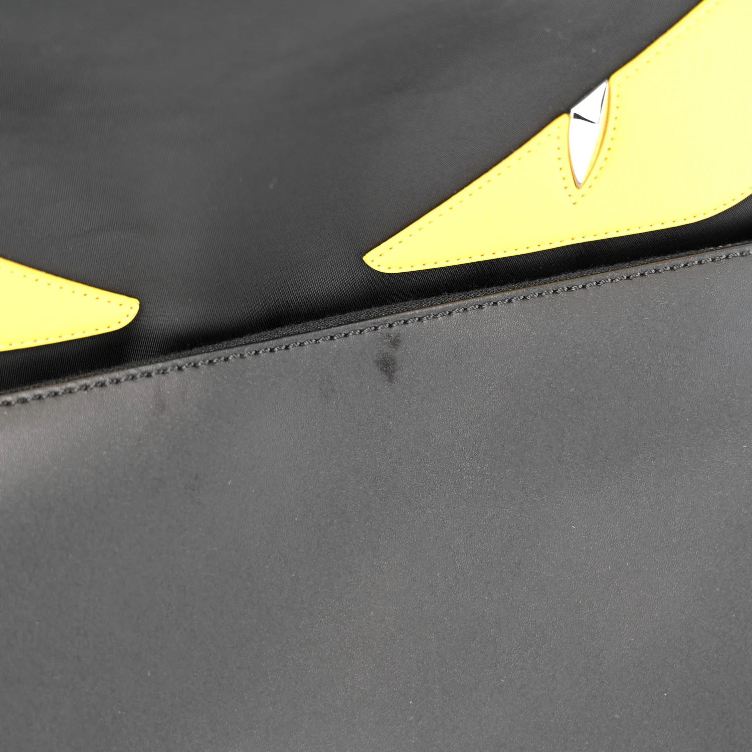 Nylon Vitello Liberty Vitello Dolce Monster Eyes Rounded Backpack Black Sunflower - Image 11