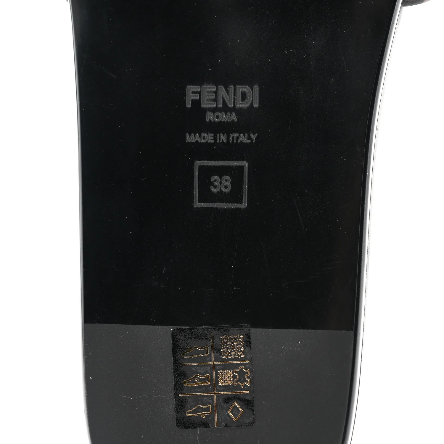 Satin FF Fendi Feel Slide Sandals 38 Tobacco Black - Image 9