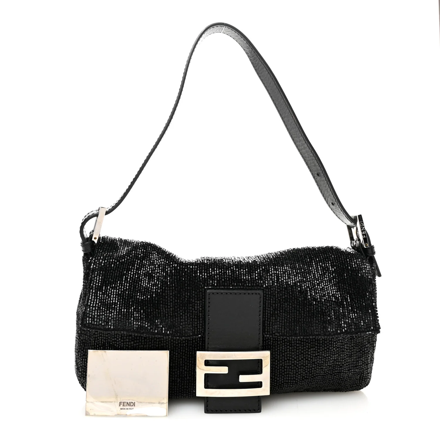 Sequin Beaded Baguette Black - Image 3