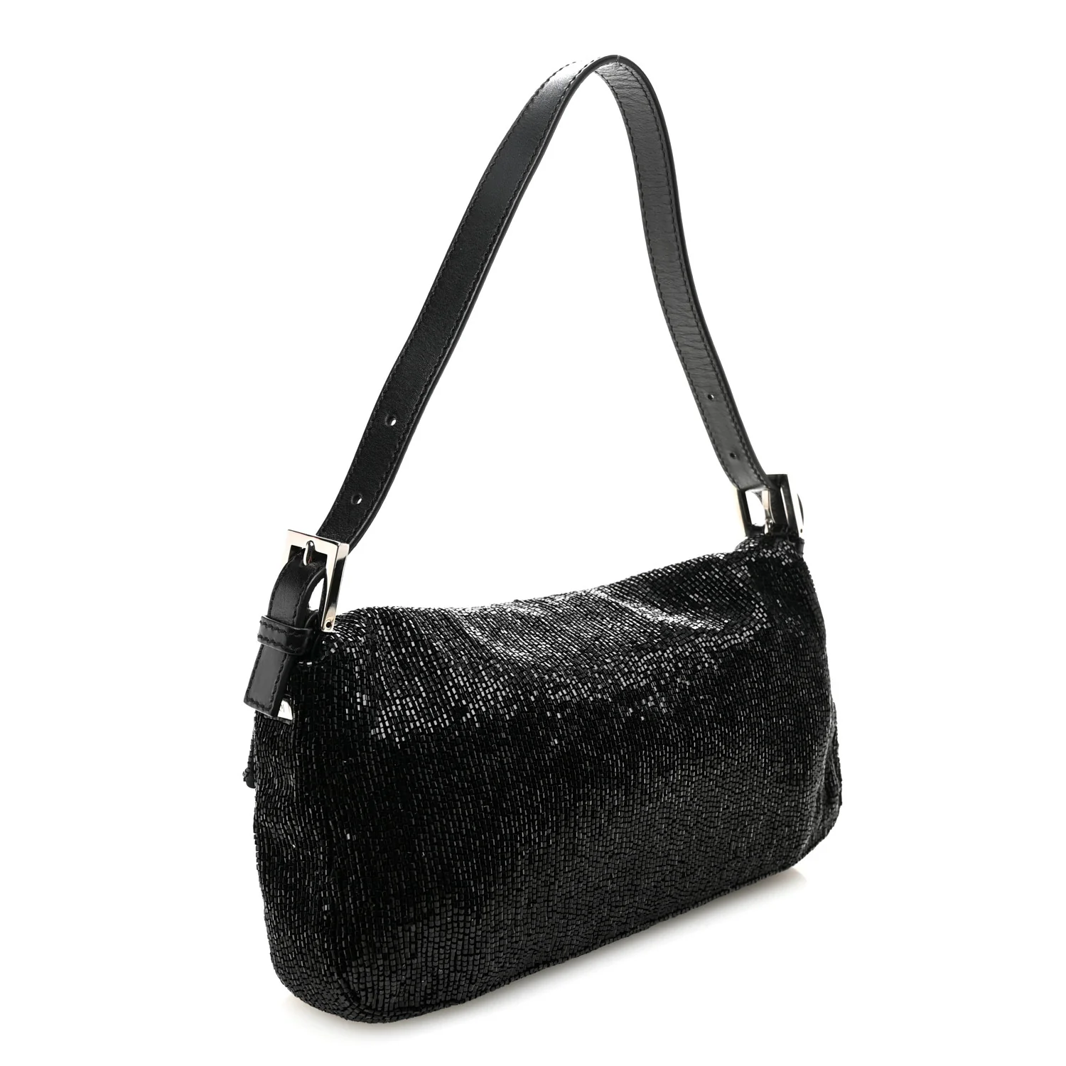 Sequin Beaded Baguette Black - Image 4