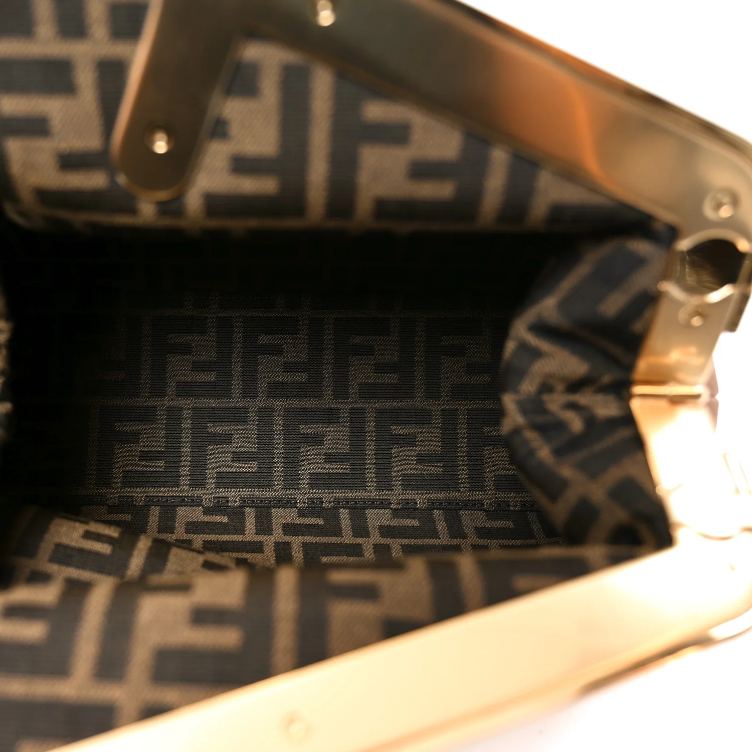 Shiny Nappa Medium Fendi First Caramello - Image 5