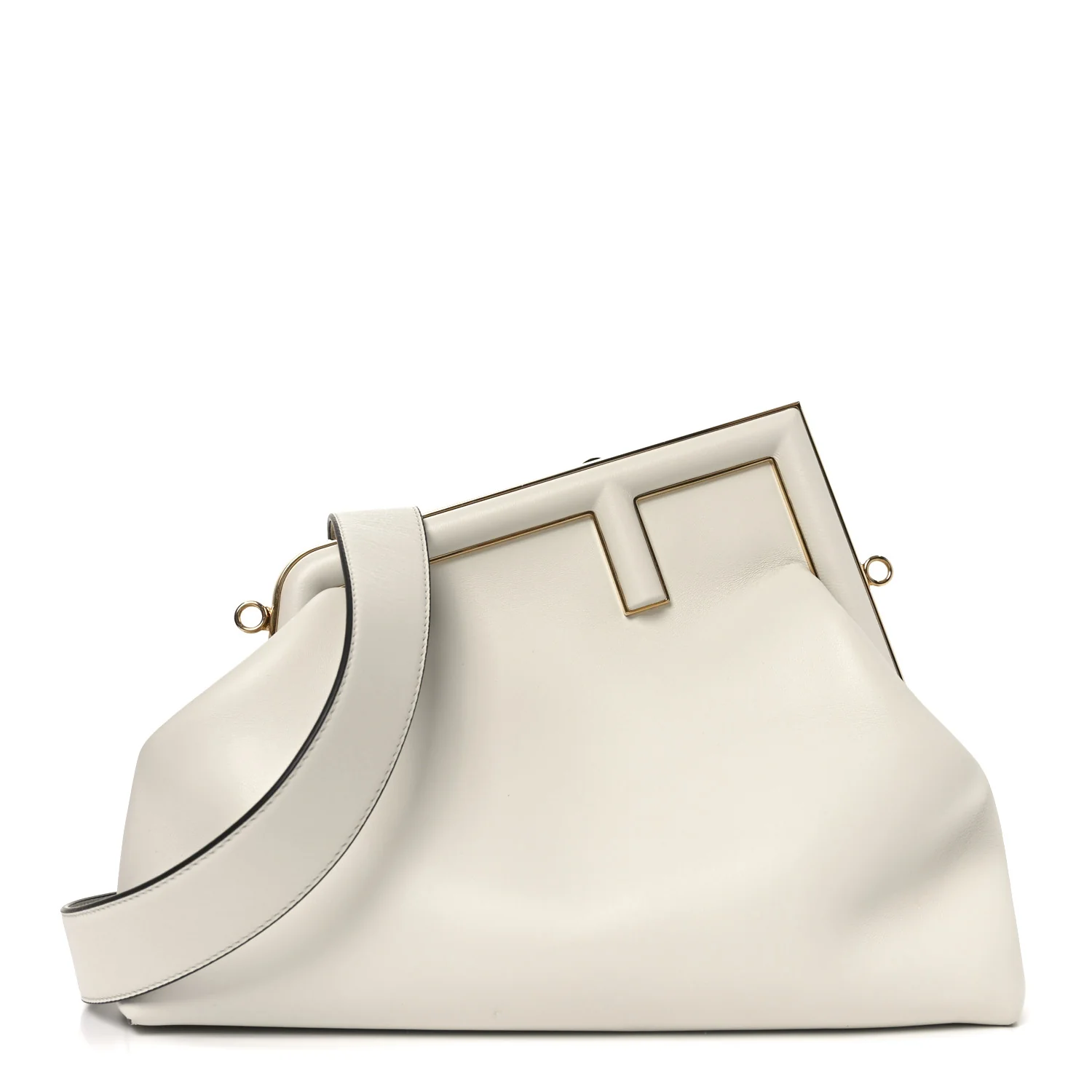 Shiny Nappa Medium Fendi First Ghiaia