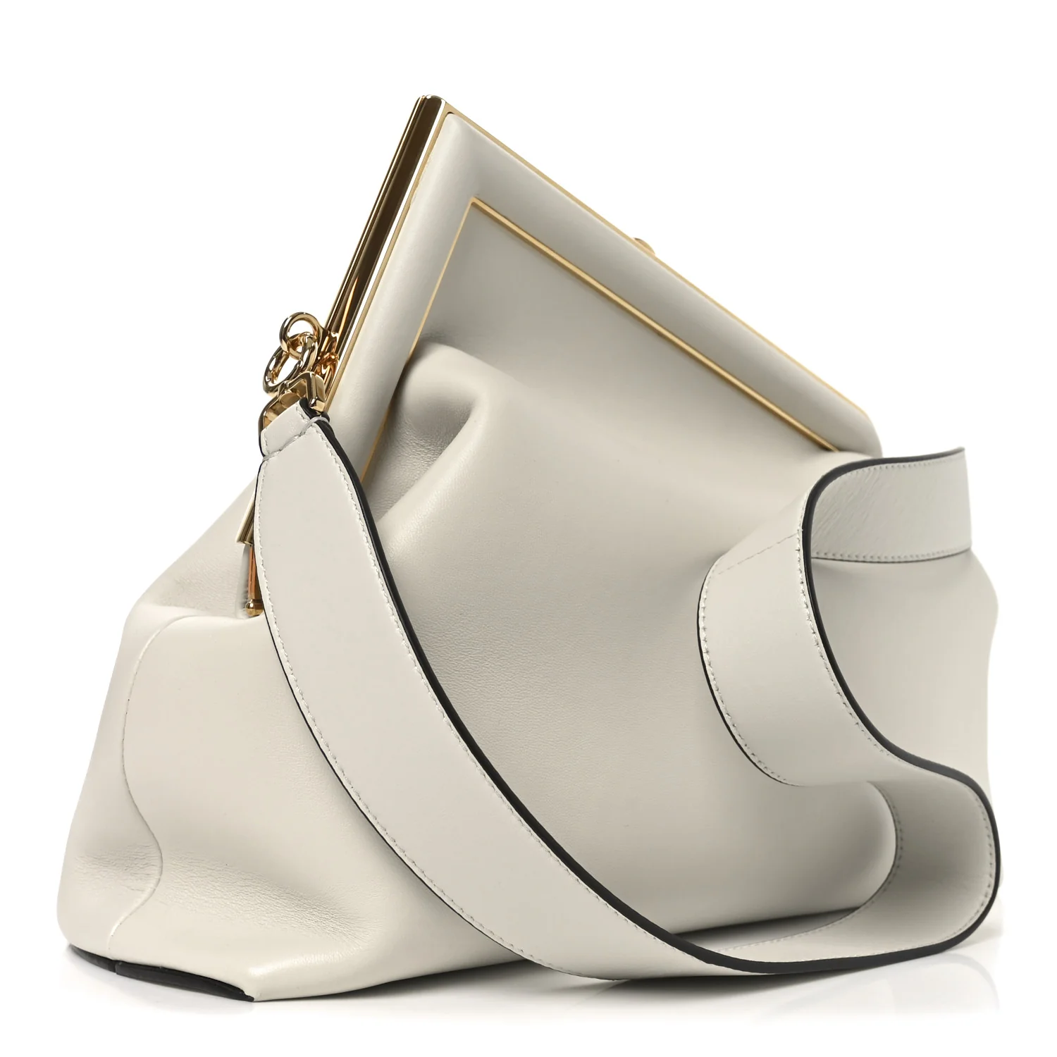 Shiny Nappa Medium Fendi First Ghiaia - Image 3