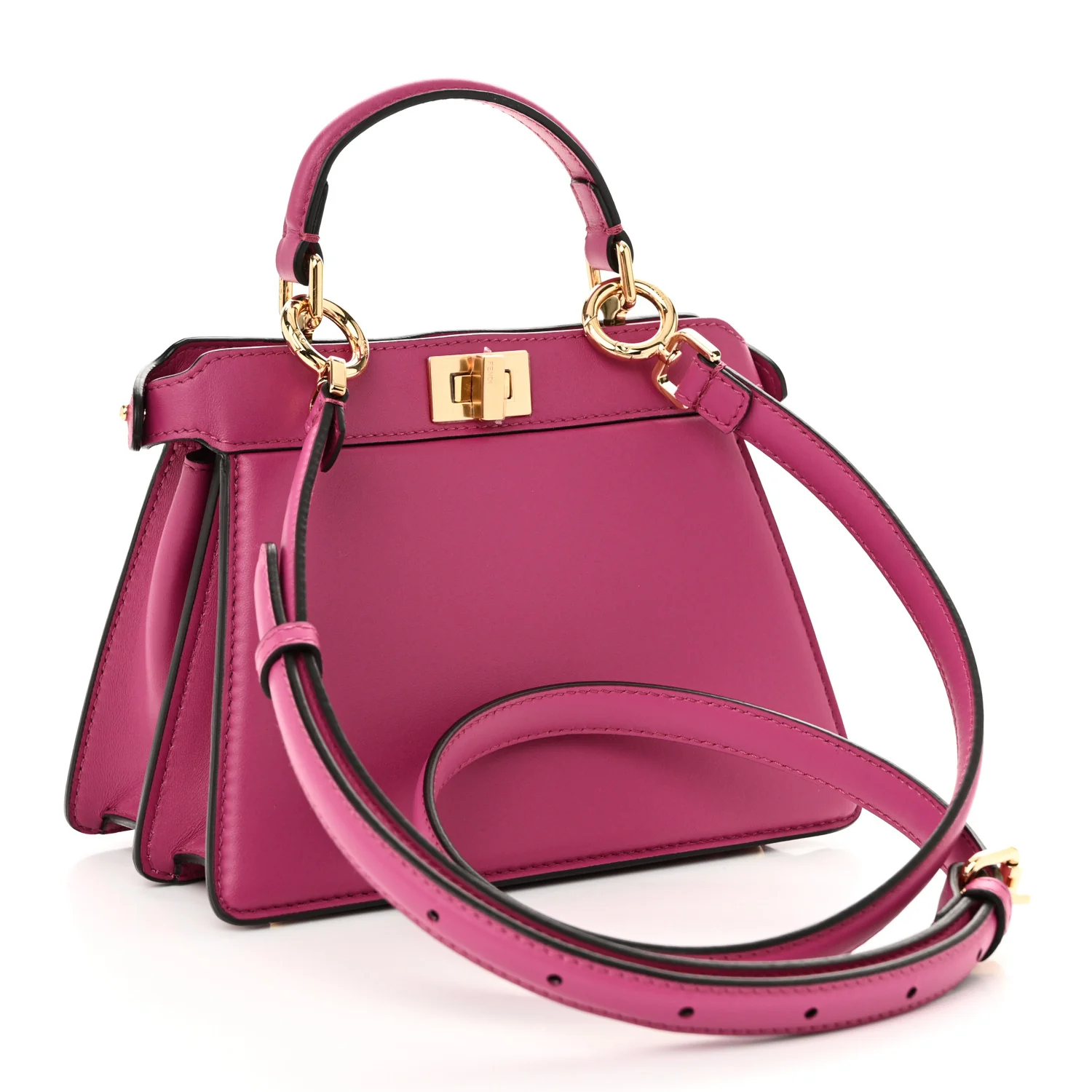 Shiny Nappa Petite Peekaboo I SEE U Satchel Ciclamino Pilar - Image 3
