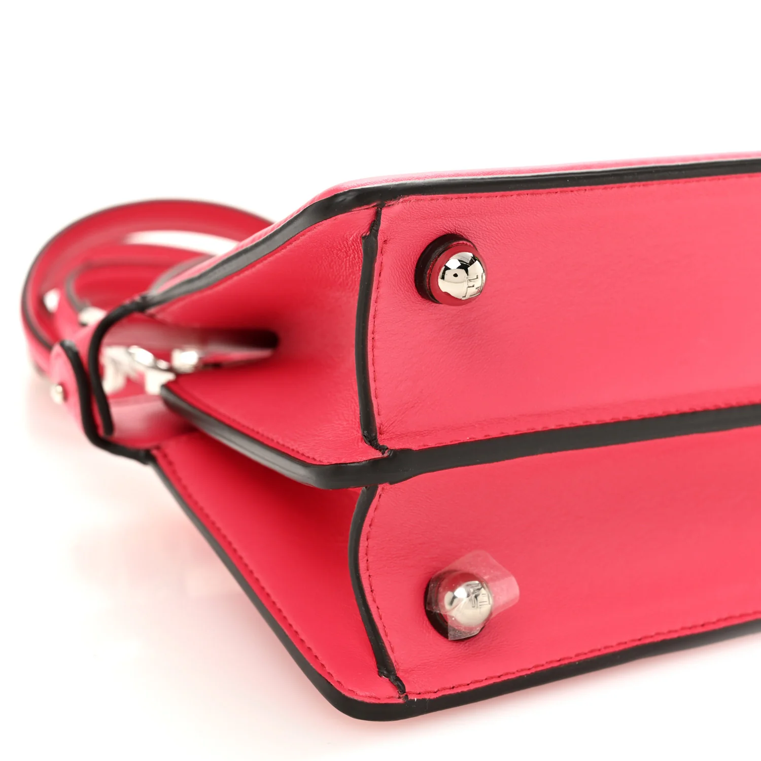 Shiny Nappa Petite Peekaboo I SEE U Satchel Lampone - Image 10