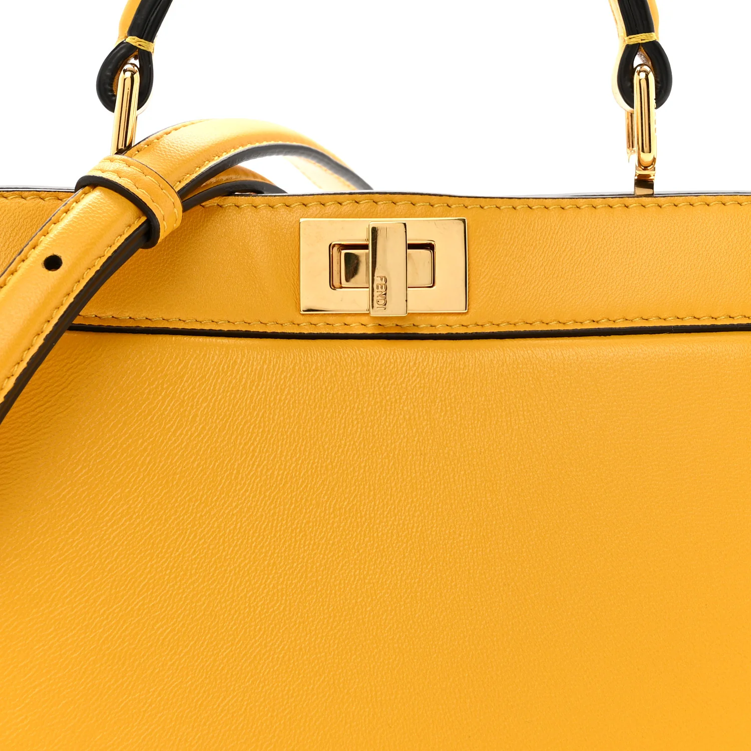 Shiny Nappa Petite Peekaboo I SEE U Satchel Mimosa - Image 9
