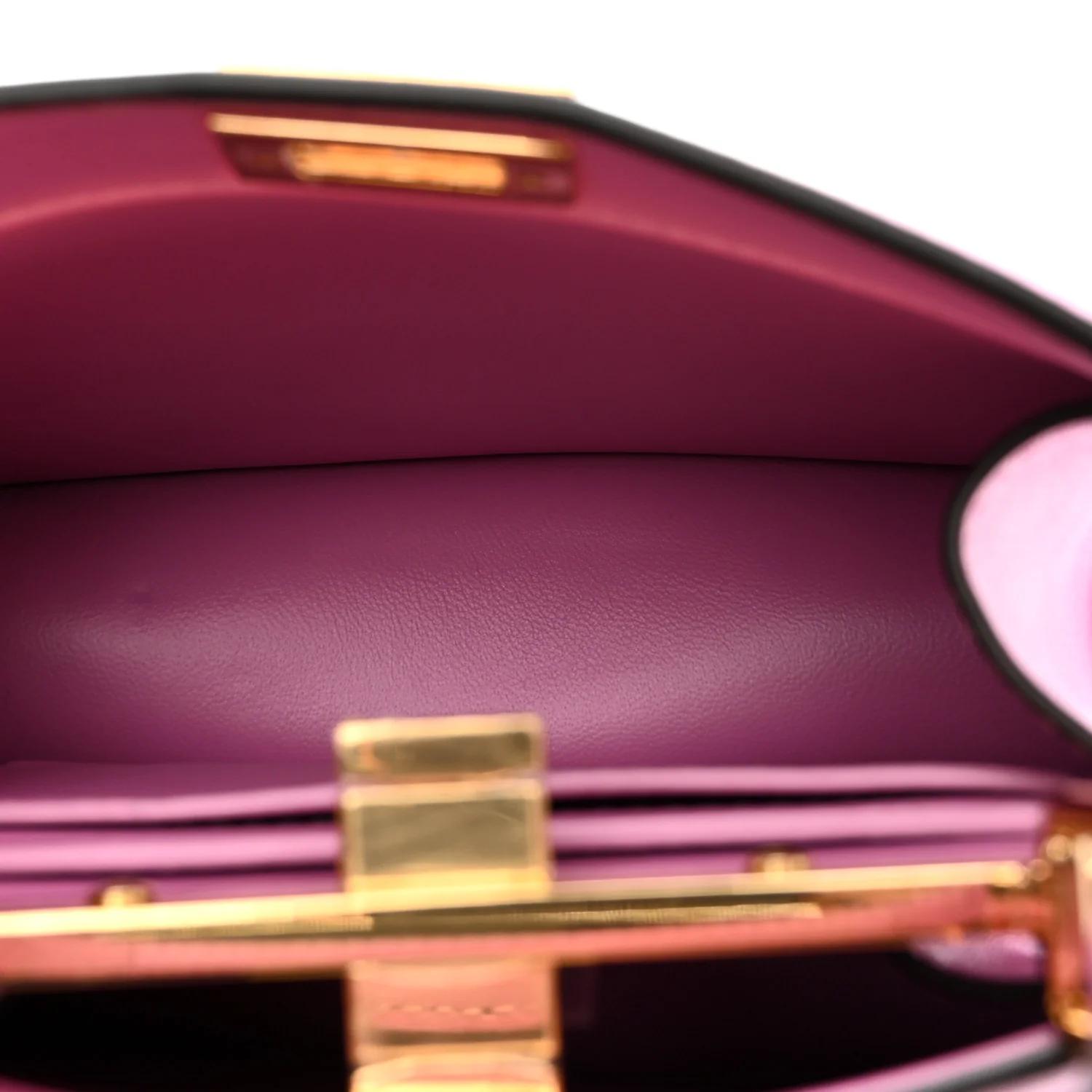 Shiny Nappa Petite Peekaboo I SEE U Satchel Rosa - Image 6