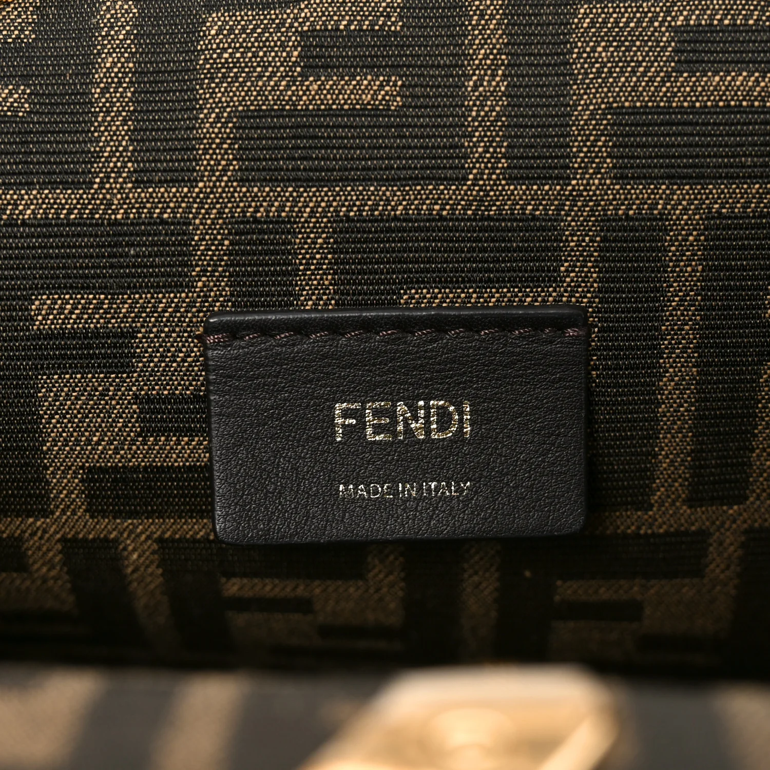 Shiny Nappa Small Fendi First Black - Image 6