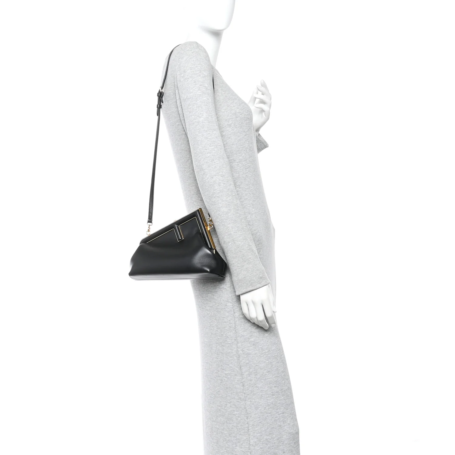Shiny Nappa Small Fendi First Black - Image 2