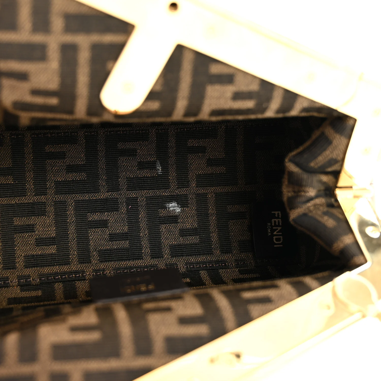 Shiny Nappa Small Fendi First Dove Gray - Image 5