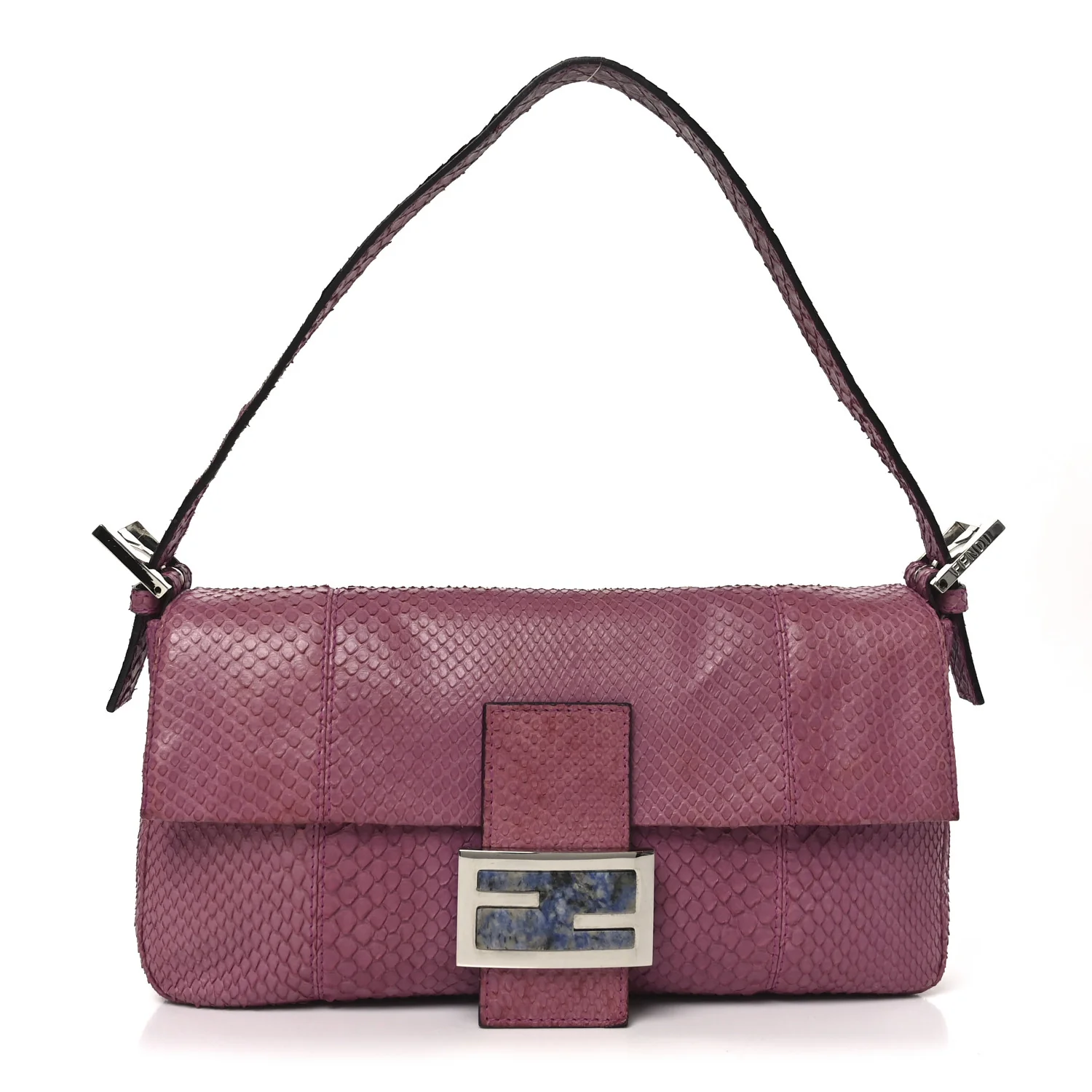 Snakeskin Baguette Pink