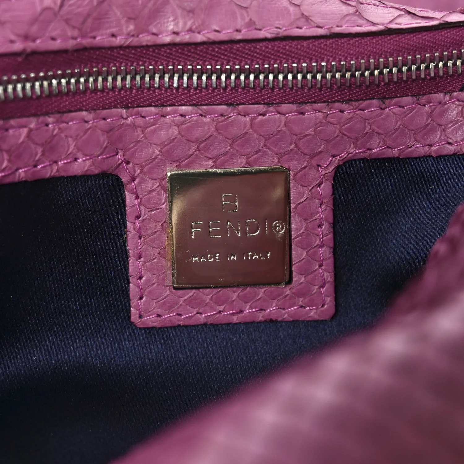 Snakeskin Baguette Pink - Image 6