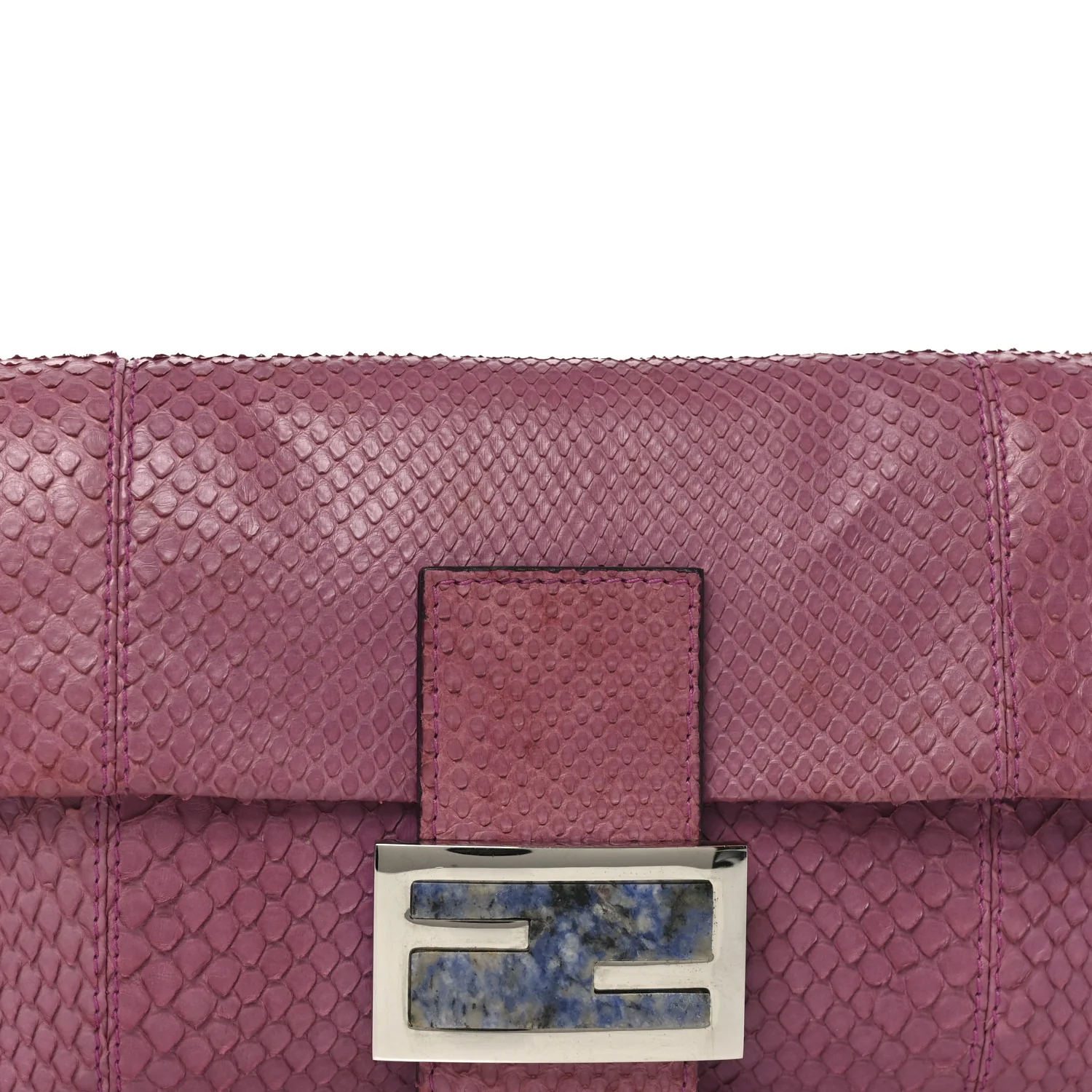 Snakeskin Baguette Pink - Image 7