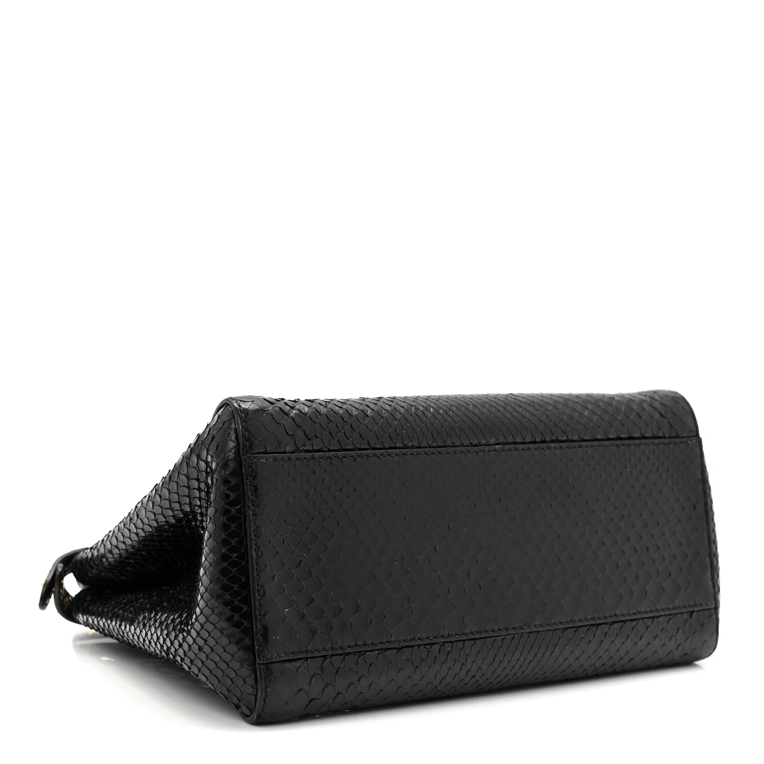 Snakeskin Nappa Mini Peekaboo Iconic Satchel Black - Image 4