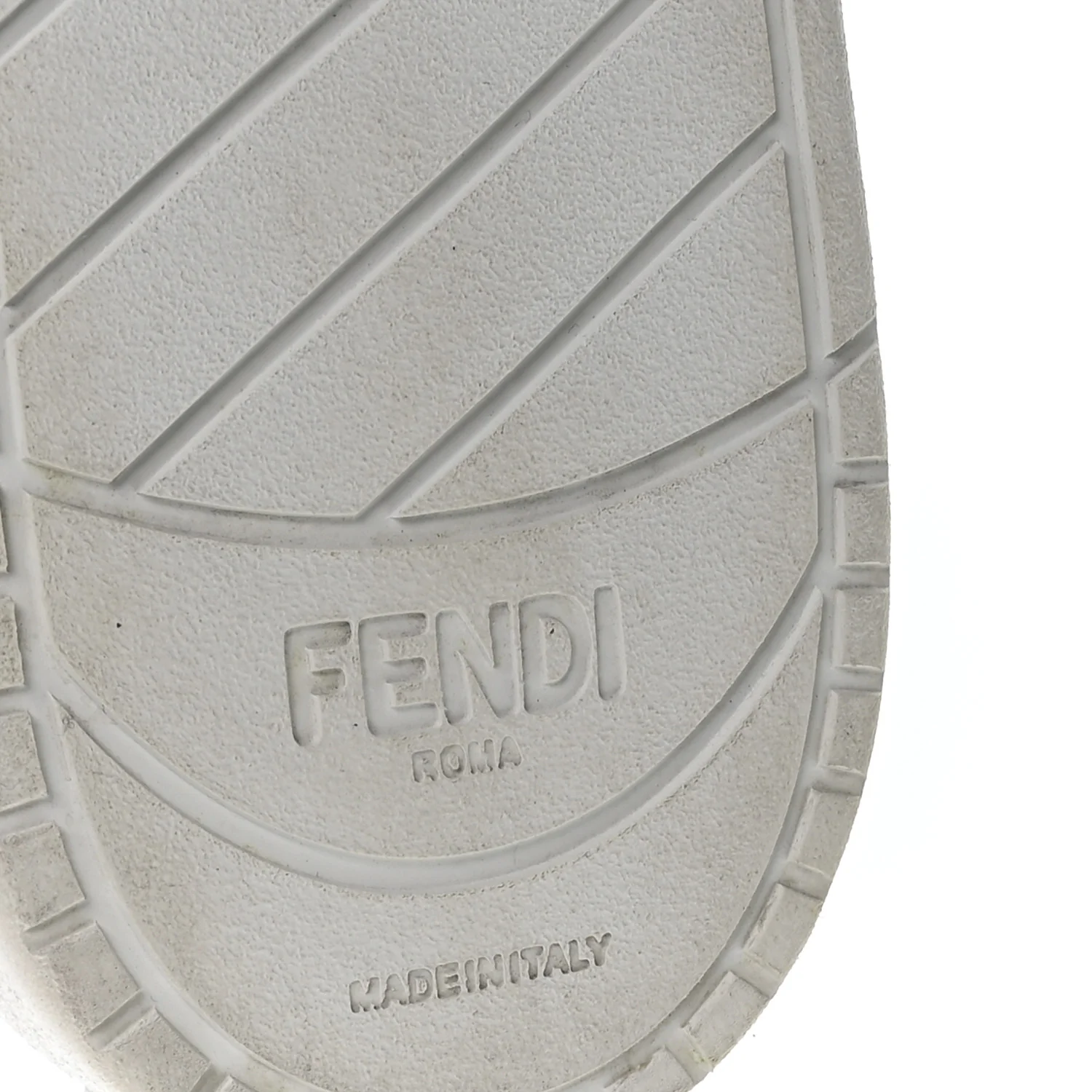Suede Vitello Fendi Logo Match Low Top Sneakers 37.5 Cream Tobacco Black - Image 7