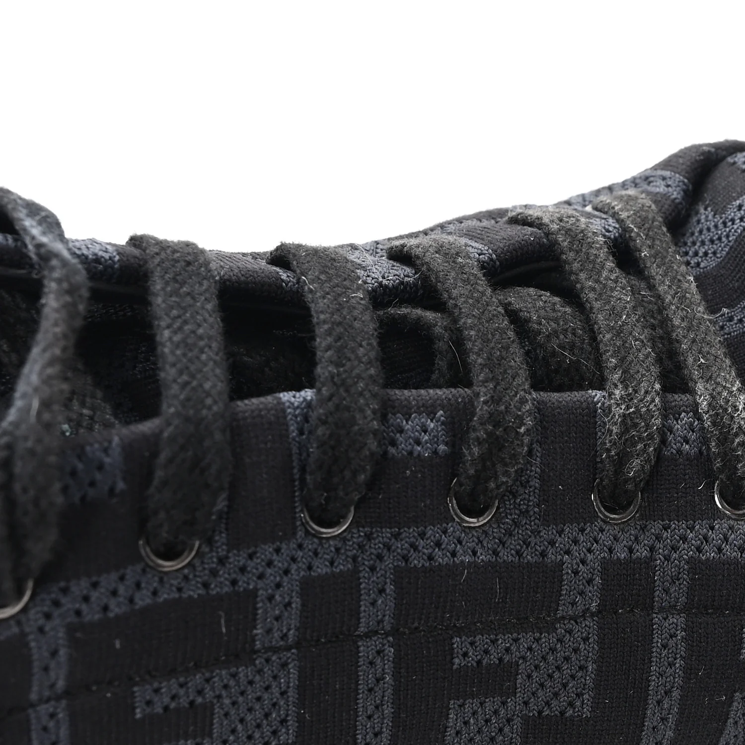 Tech Fabric FF Mens Lace Up Low Top Sneakers 7 Black - Image 10