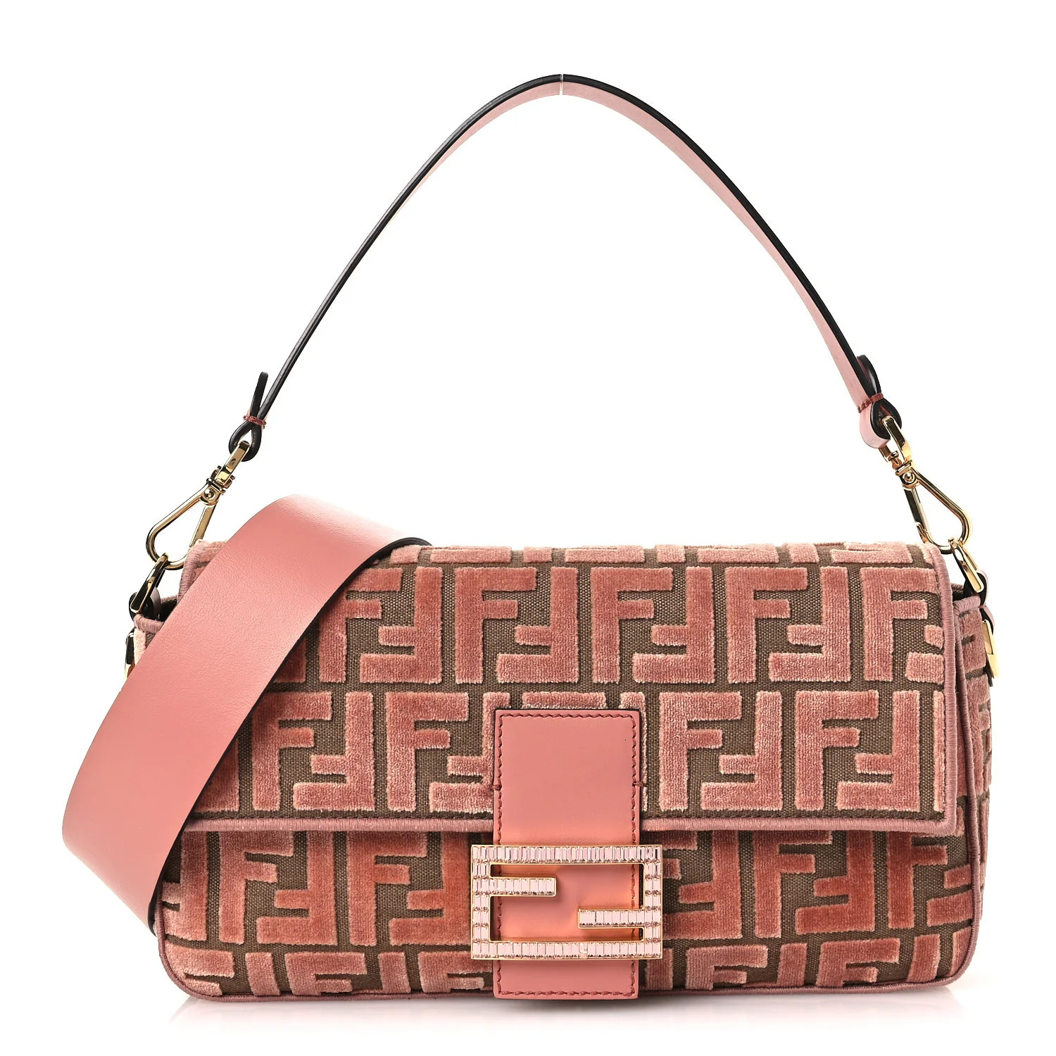 Velvet Jacquard Crystal FF Baguette Macaron