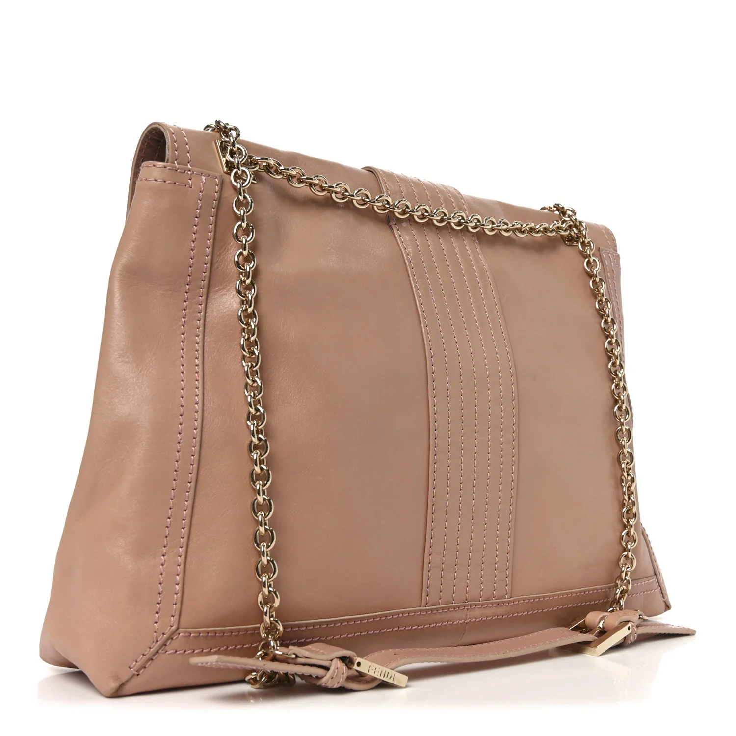 Vitello Acqua Maxi Baguette Shoulder Bag Lilla - Image 3