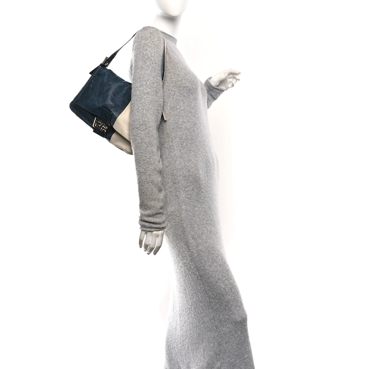 Vitello Bi-Color Mama Baguette Blue Beige - Image 2