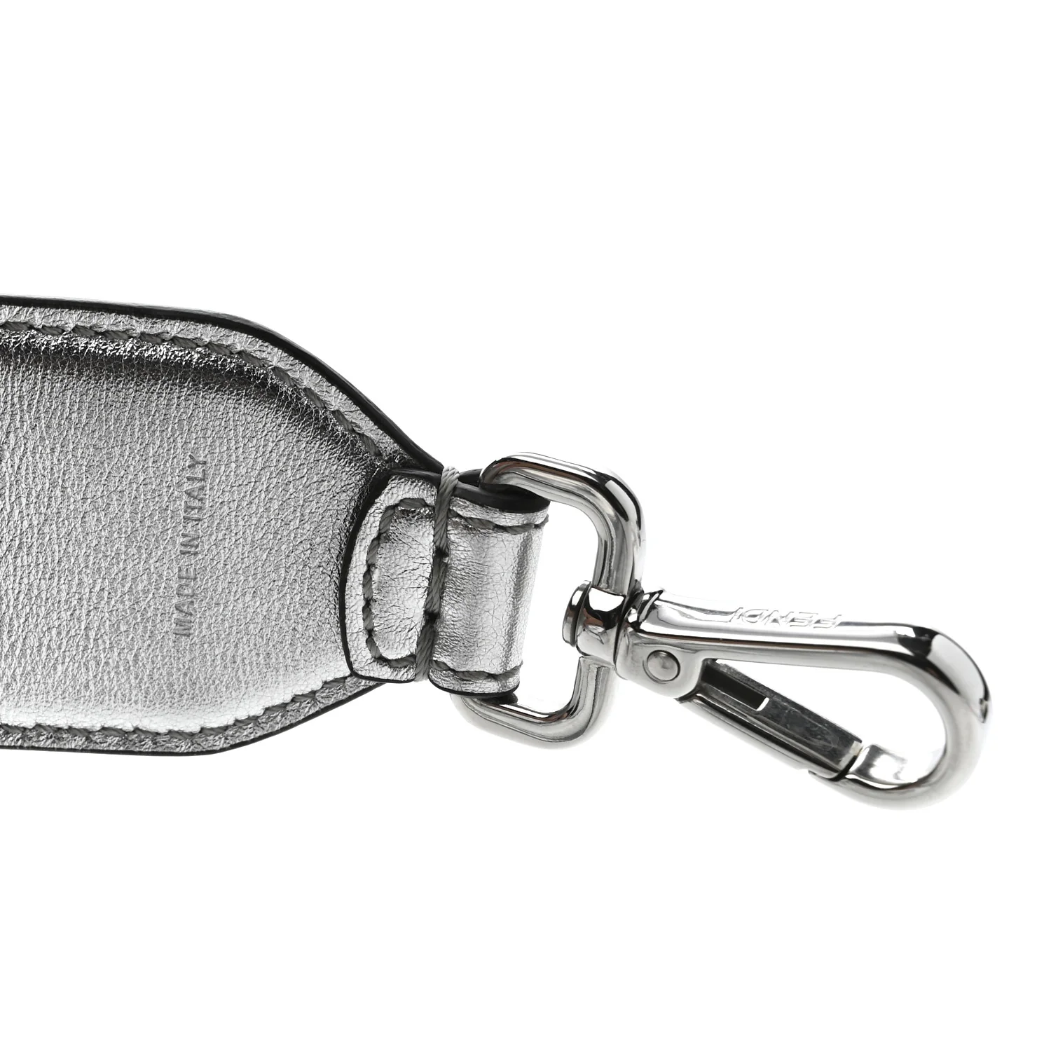 Vitello Catalan Mirror FF 1974 Embossed Strap You Argento - Image 4