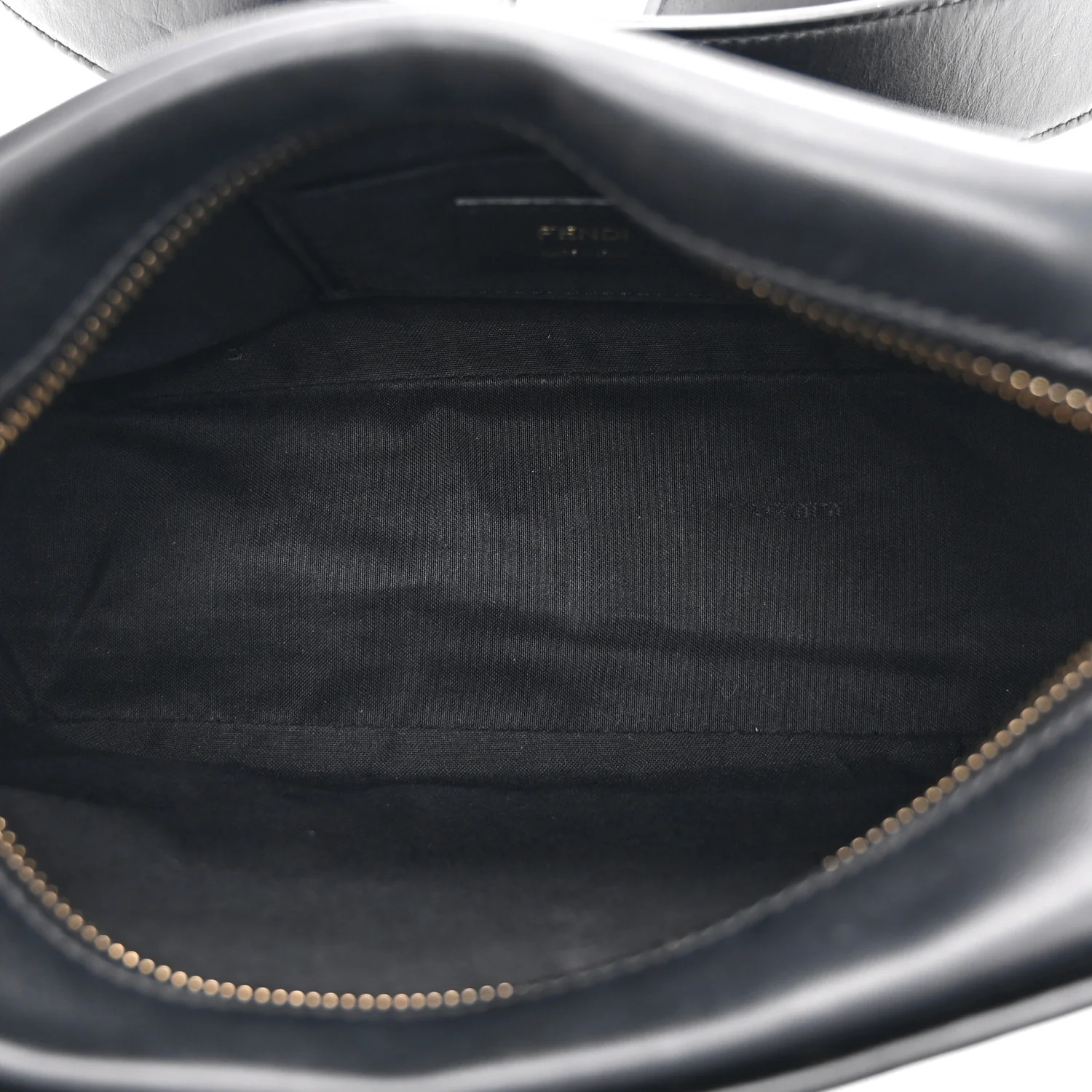 Vitello Century F is Fendi Bi-Color FF 1974 Embossed Camera Case Maya Black - Image 5