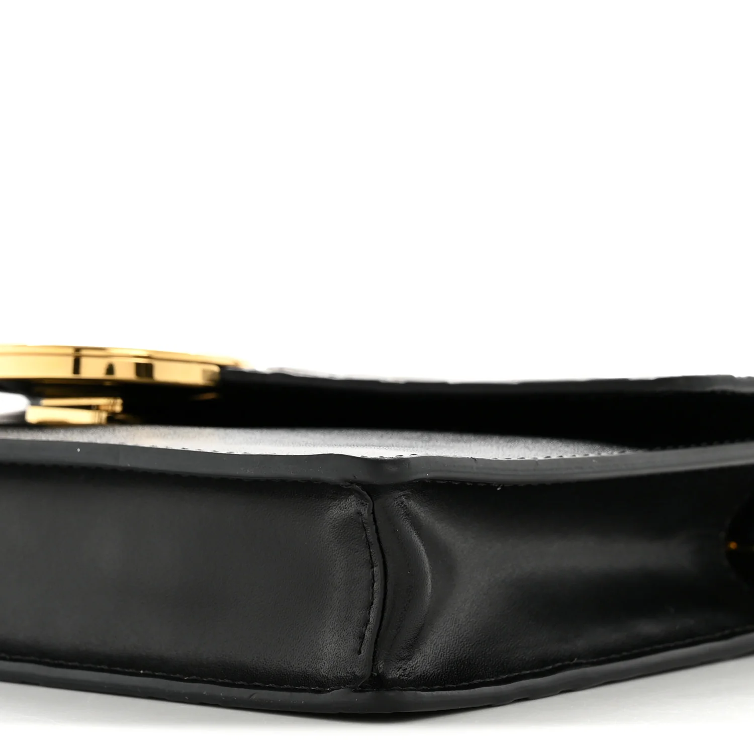 Vitello Cruise F is Fendi Bi-Color FF 1974 Embossed Medium Envelope Wallet On Chain Black Maya - Image 10