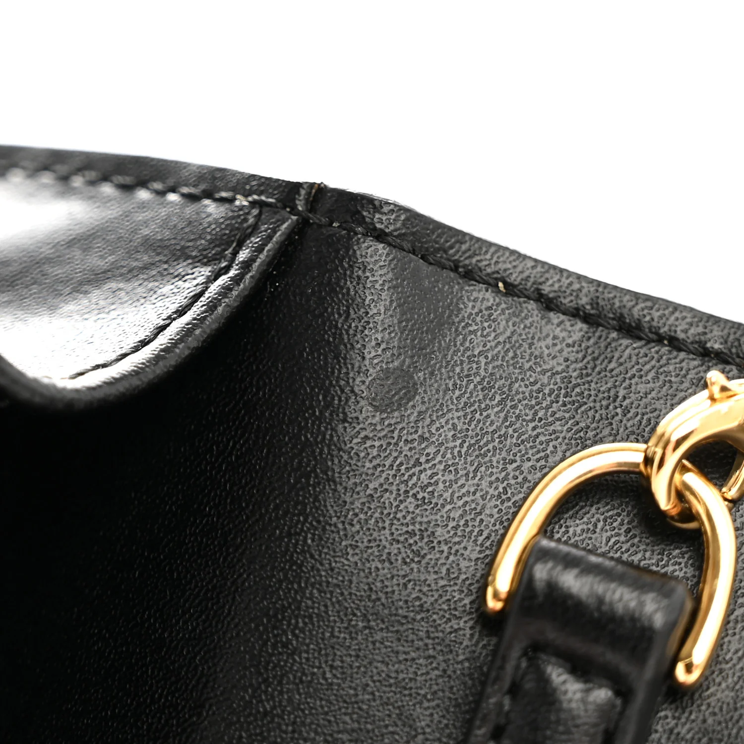 Vitello Cruise F is Fendi Bi-Color FF 1974 Embossed Medium Envelope Wallet On Chain Black Maya - Image 12