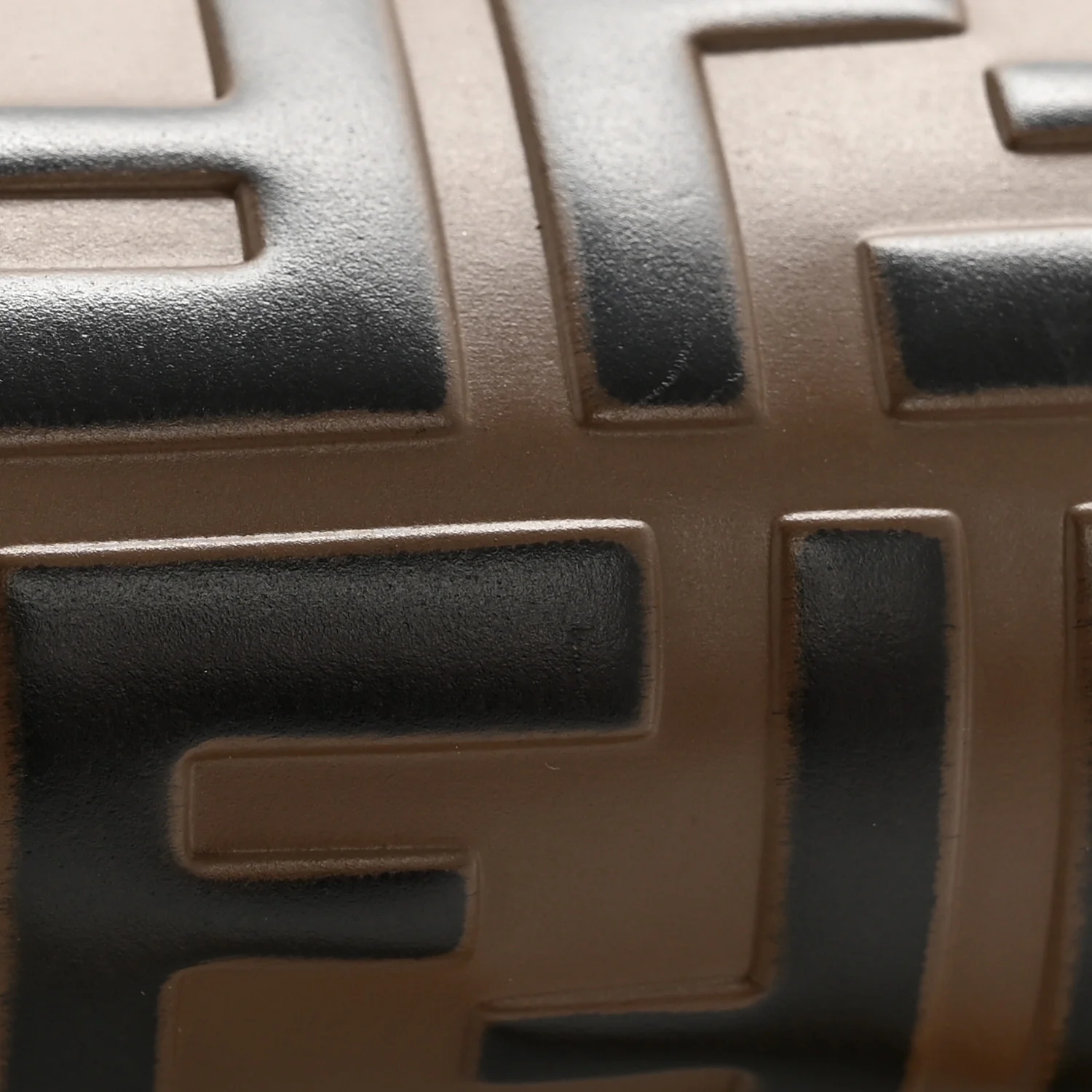 Vitello Cruise F is Fendi Bi-Color FF 1974 Embossed Medium Envelope Wallet On Chain Black Maya - Image 14