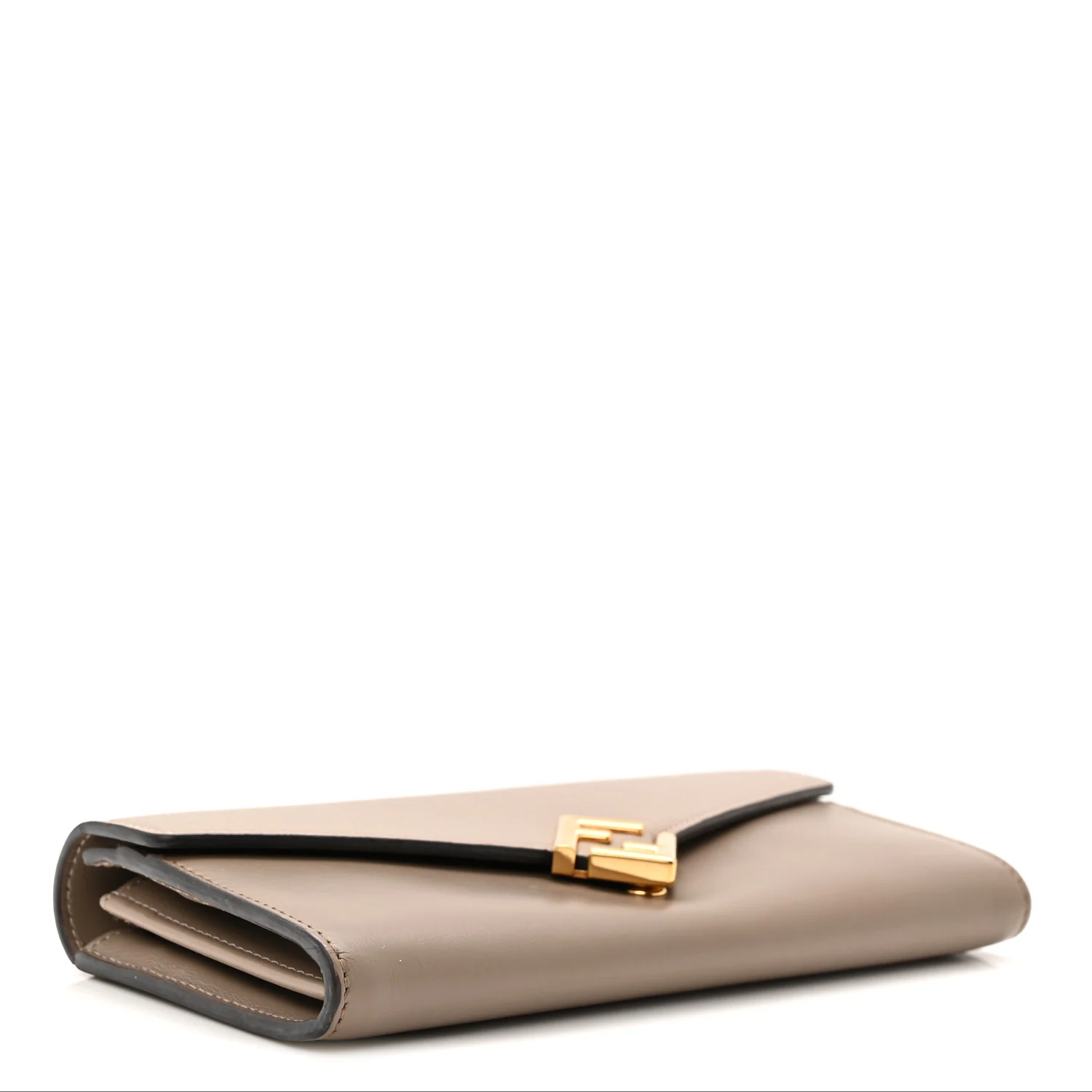 Vitello Cruise F is Fendi Continental Envelope Wallet Tortora - Image 4