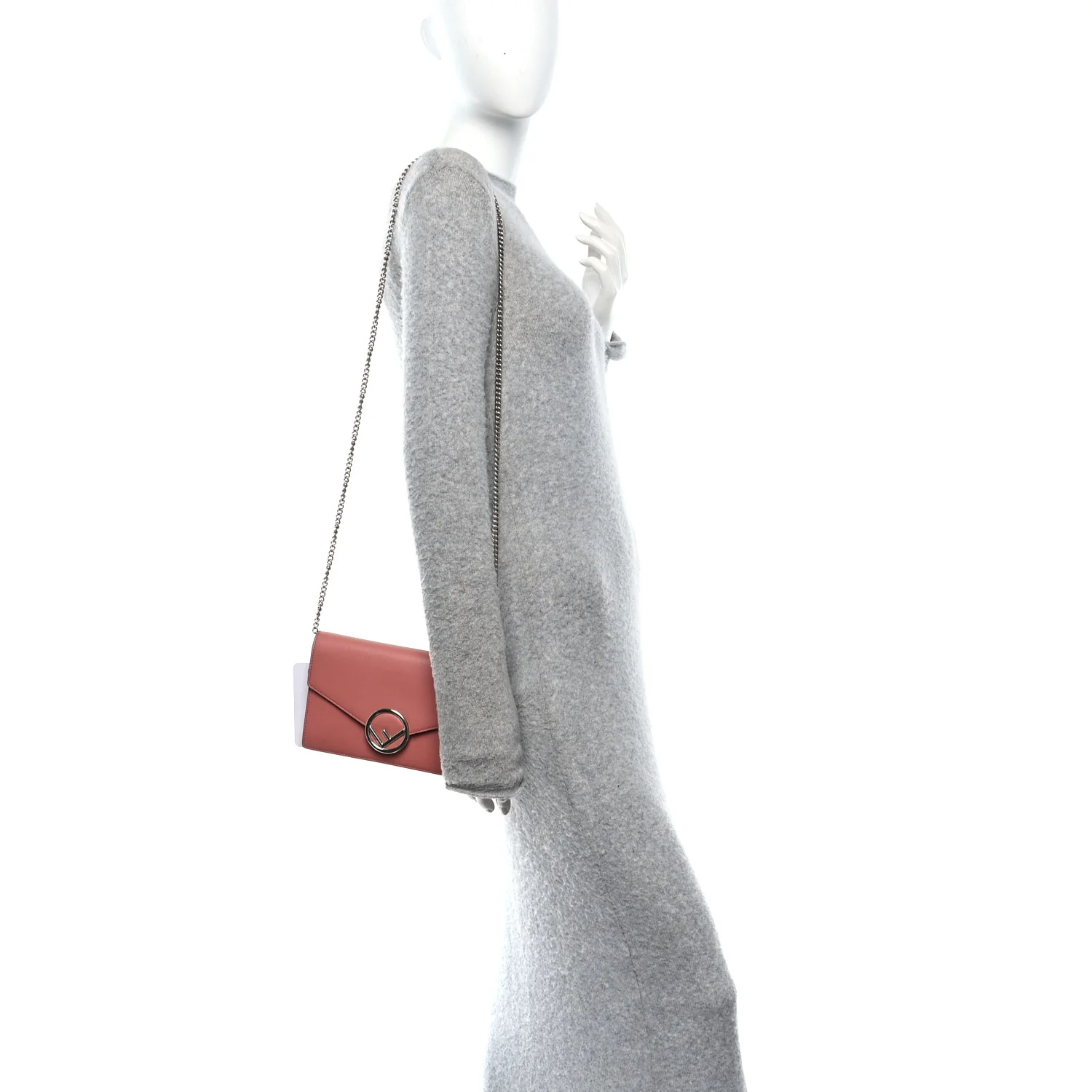 Vitello Cruise F is Fendi Medium Envelope Wallet on Chain Macaron - Image 2