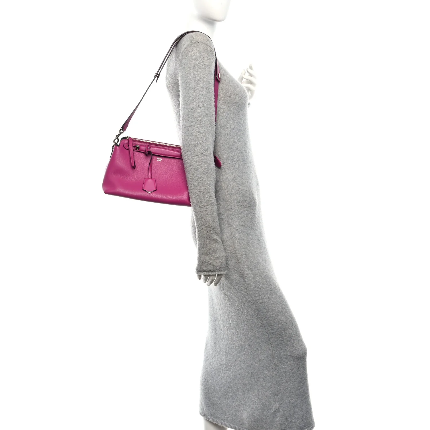 Vitello Dolce Medium By The Way Boston Bag Magenta - Image 2