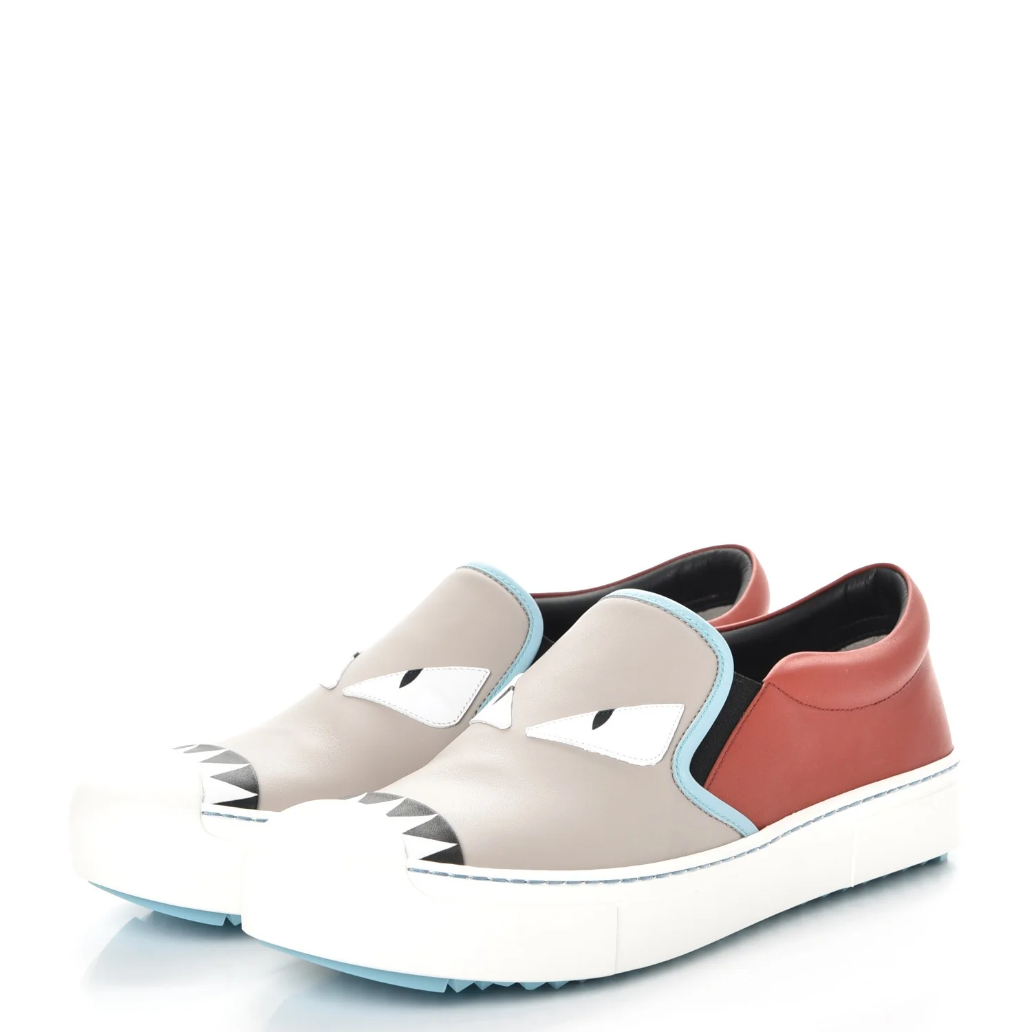 Vitello Elite Calfskin Monster Bug Slip On Sneakers 39 Multi - Image 3