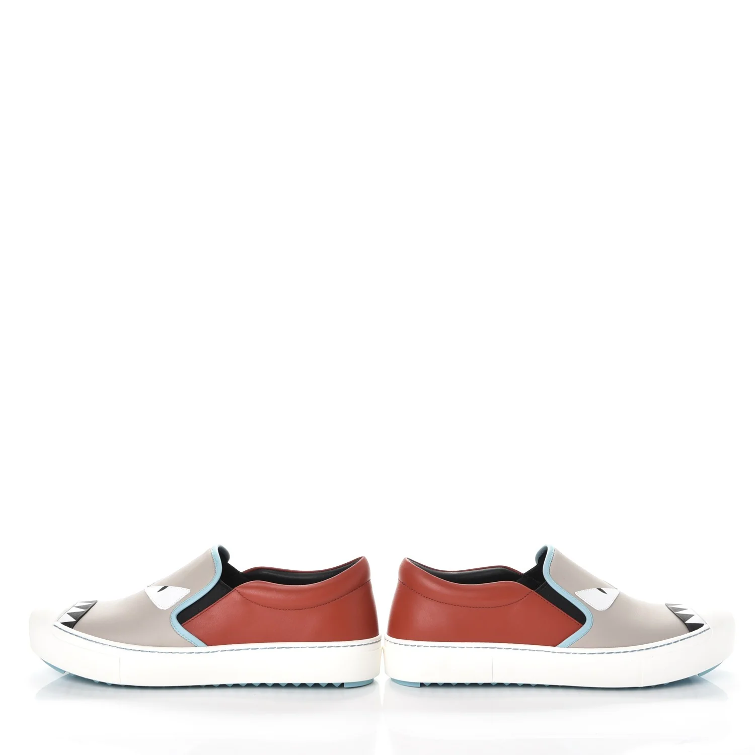 Vitello Elite Calfskin Monster Bug Slip On Sneakers 39 Multi - Image 6