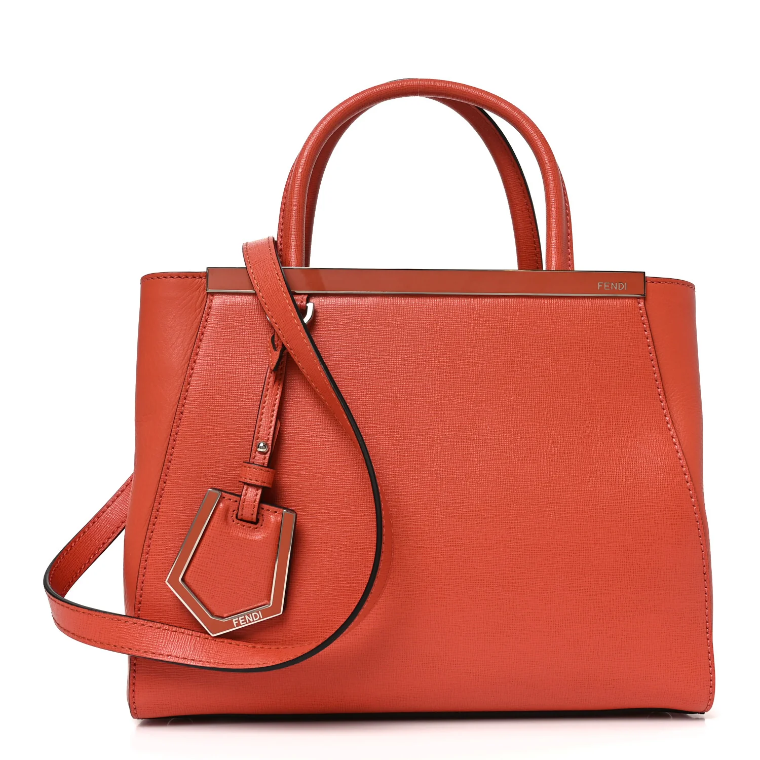 Vitello Elite Flamingo Petite 2Jours Tote Rosso Pimento