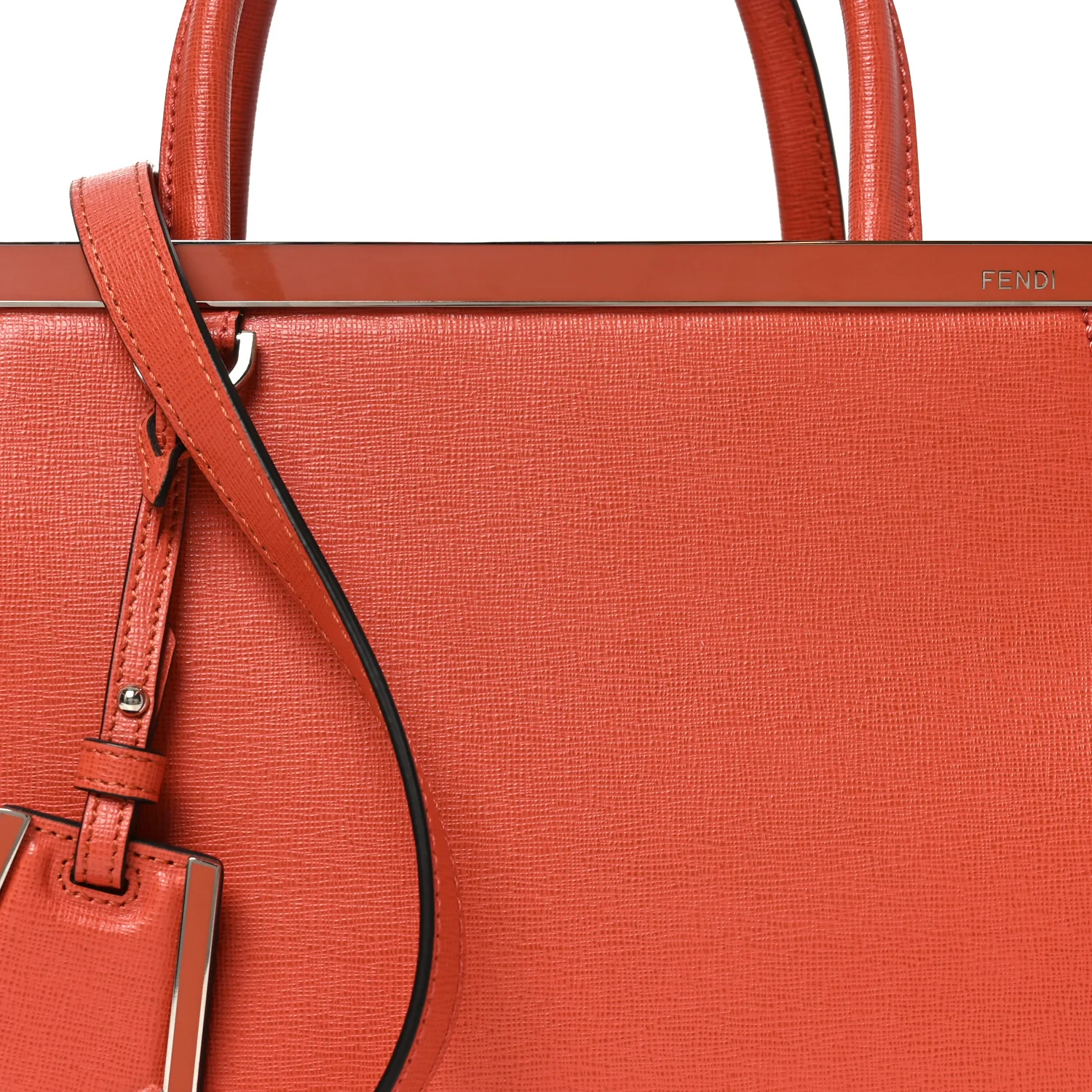Vitello Elite Flamingo Petite 2Jours Tote Rosso Pimento - Image 7