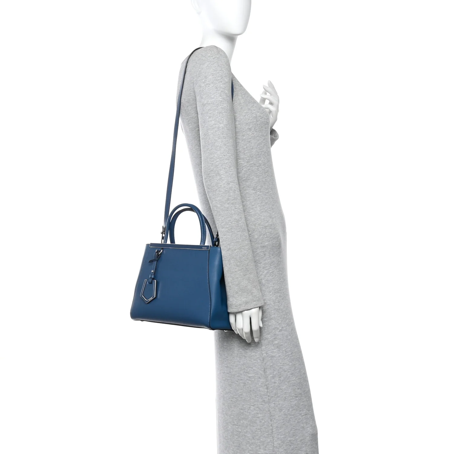 Vitello Elite Petite 2Jours Tote Blue Cobalto - Image 2
