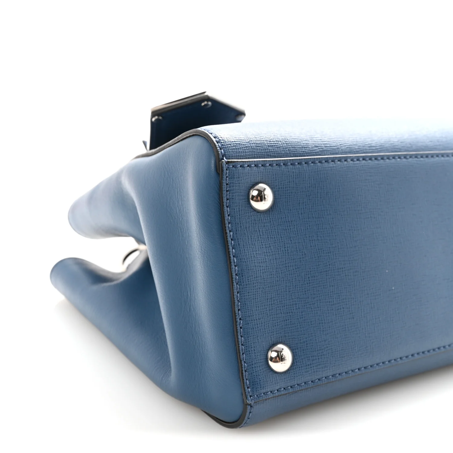 Vitello Elite Petite 2Jours Tote Blue Cobalto - Image 9