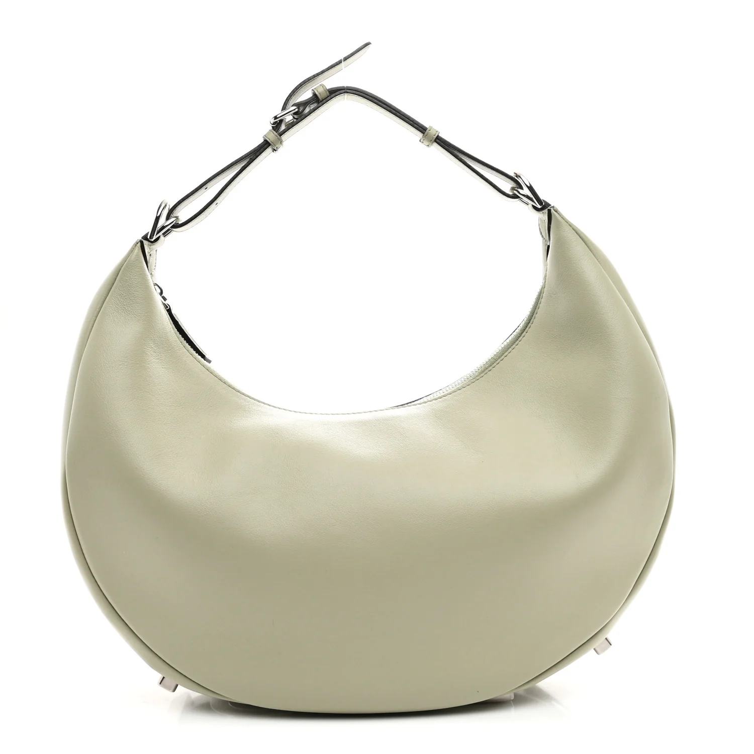 Vitello Grace Matte Medium Fendigraphy Hobo Bag Green Tea
