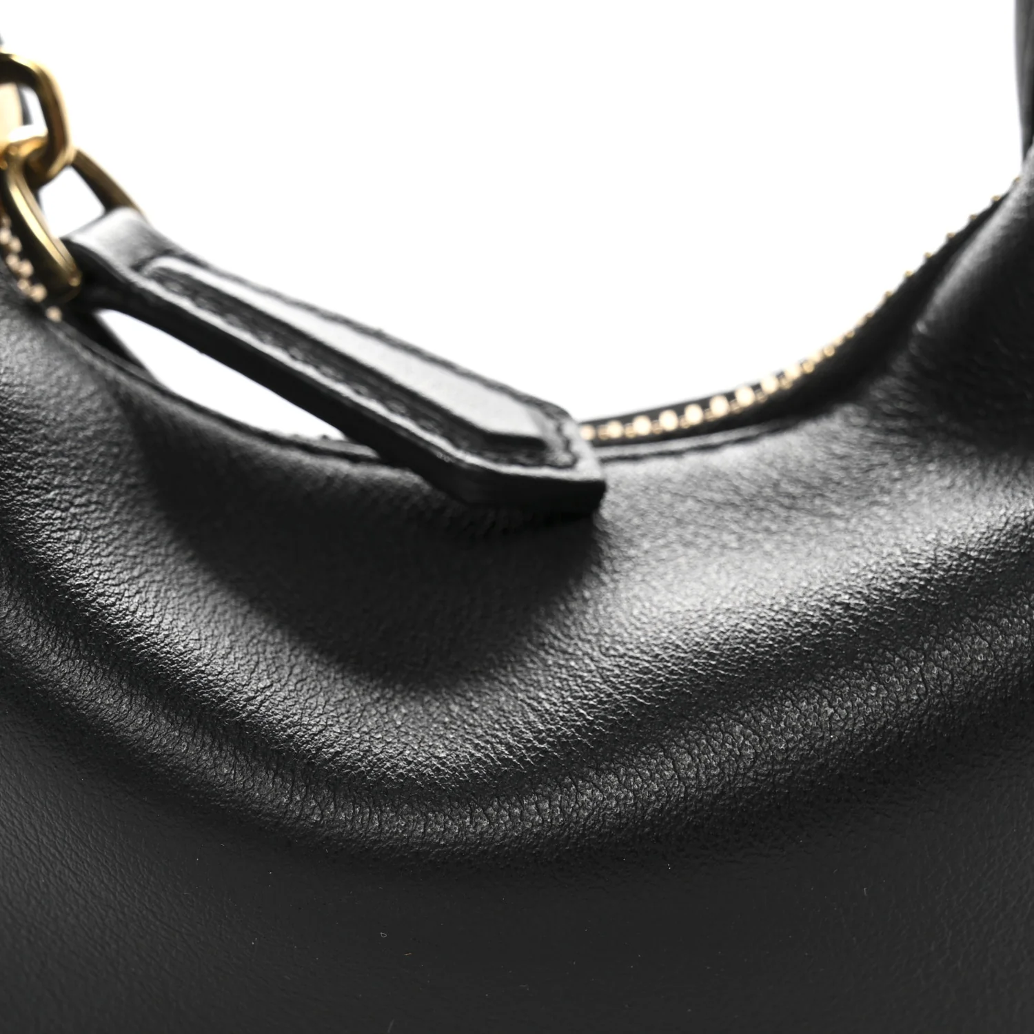 Vitello Grace Matte Nano Fendigraphy Hobo Charm Black - Image 8